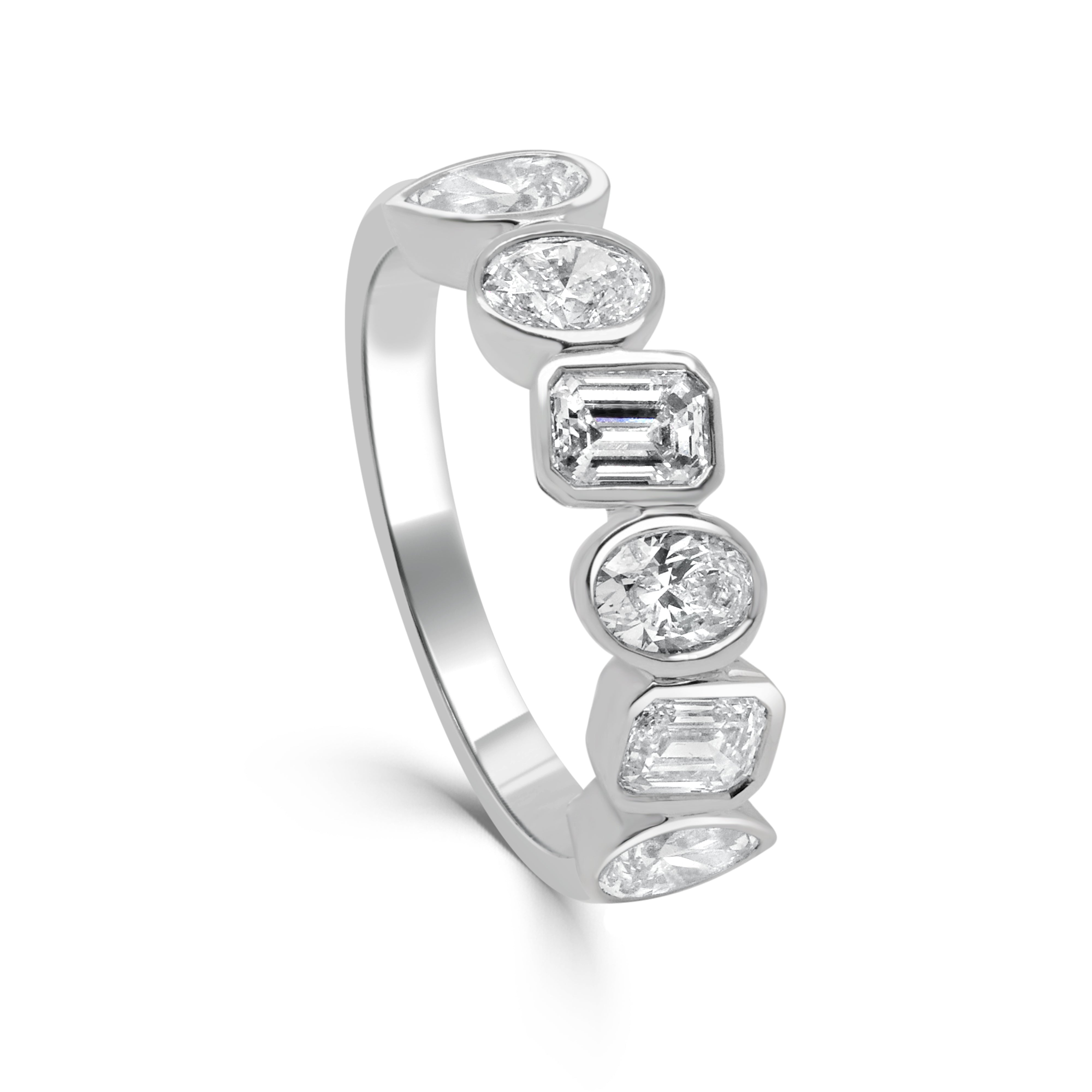Gold Mixed Fancy Shape Diamond Ring