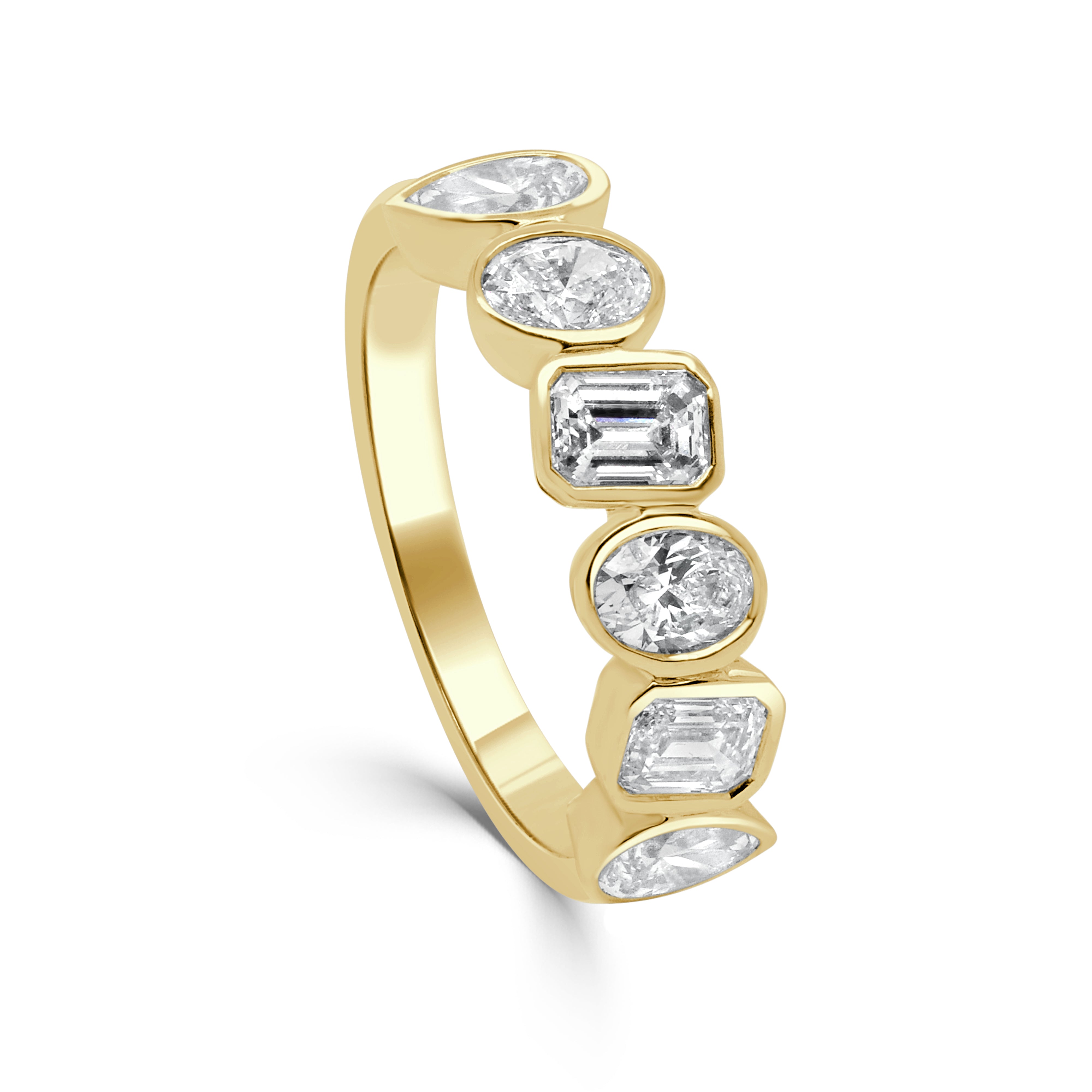 Gold Mixed Fancy Shape Diamond Ring
