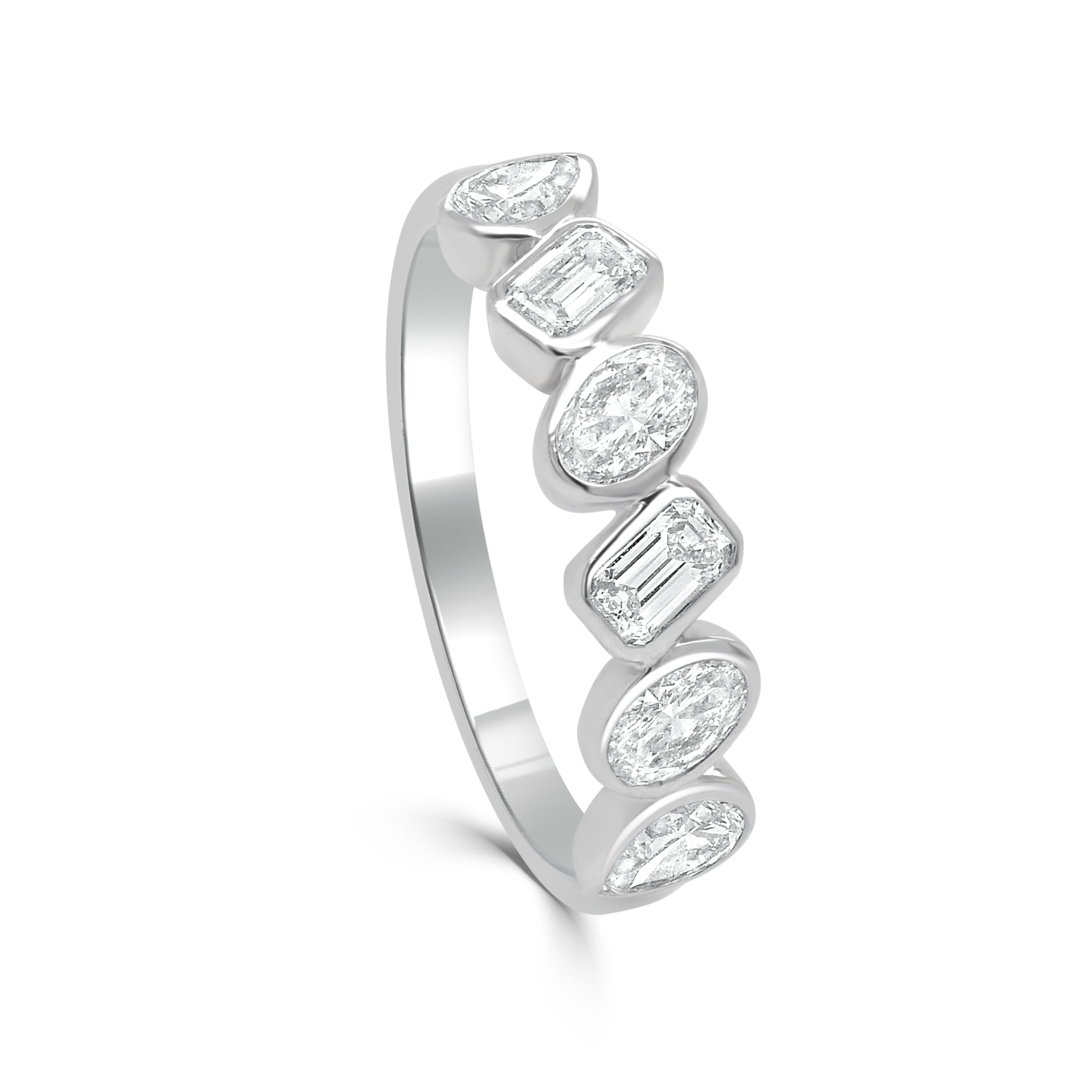 Gold Mixed Fancy Shape Diamond Ring