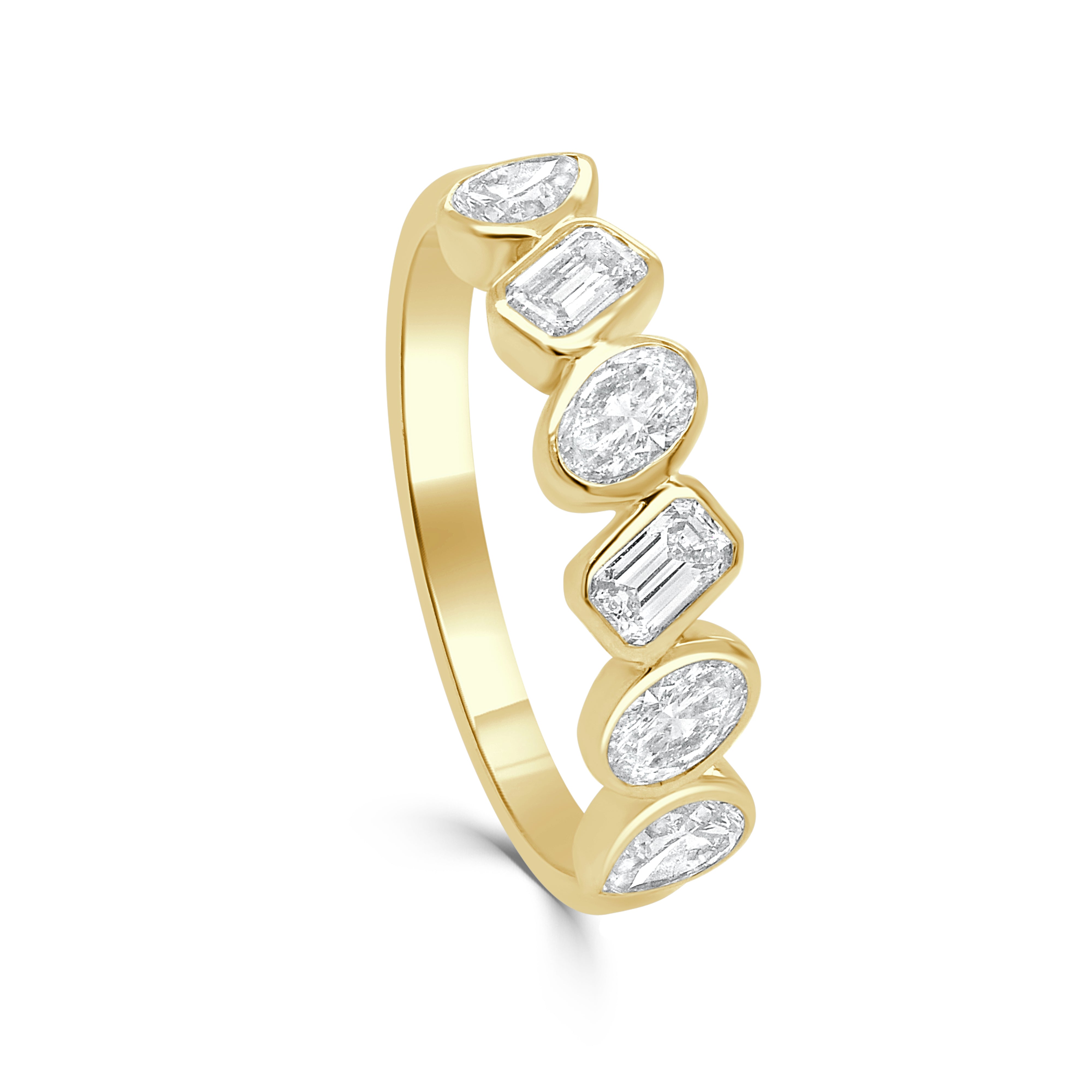 Gold Mixed Fancy Shape Diamond Ring