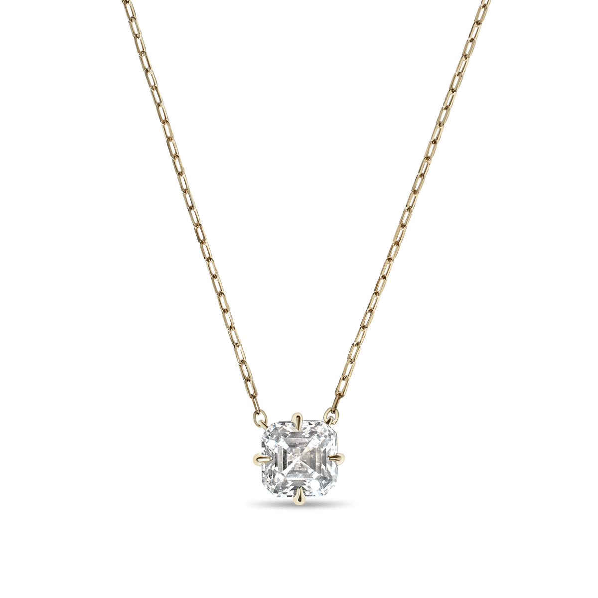 Asscher Diamond Pendant