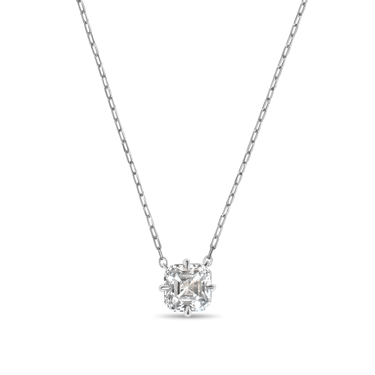 Asscher Diamond Pendant