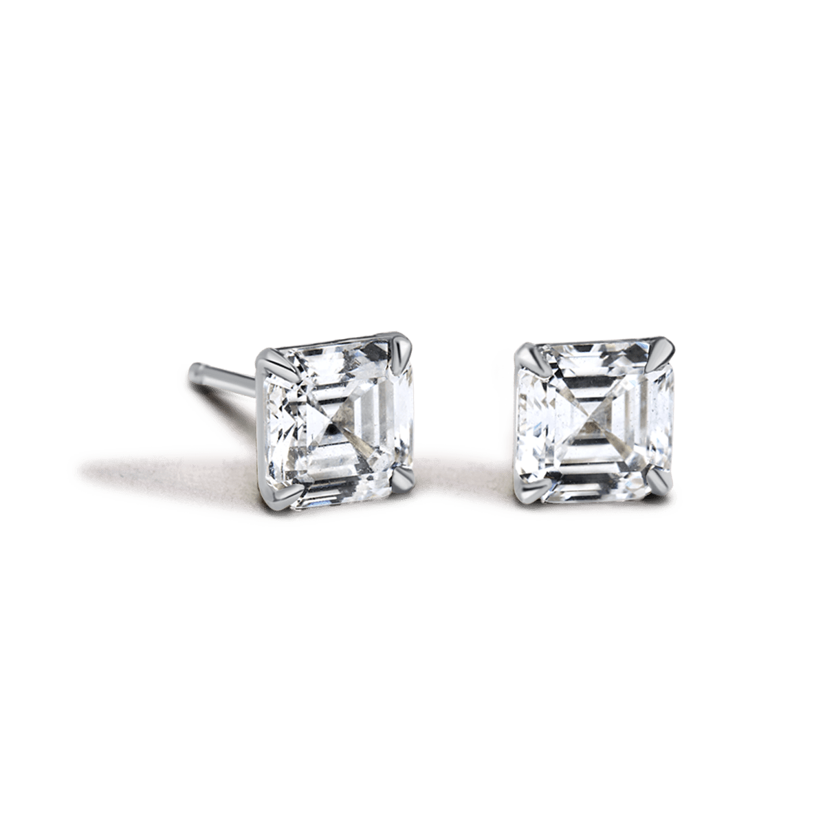 Asscher Studs