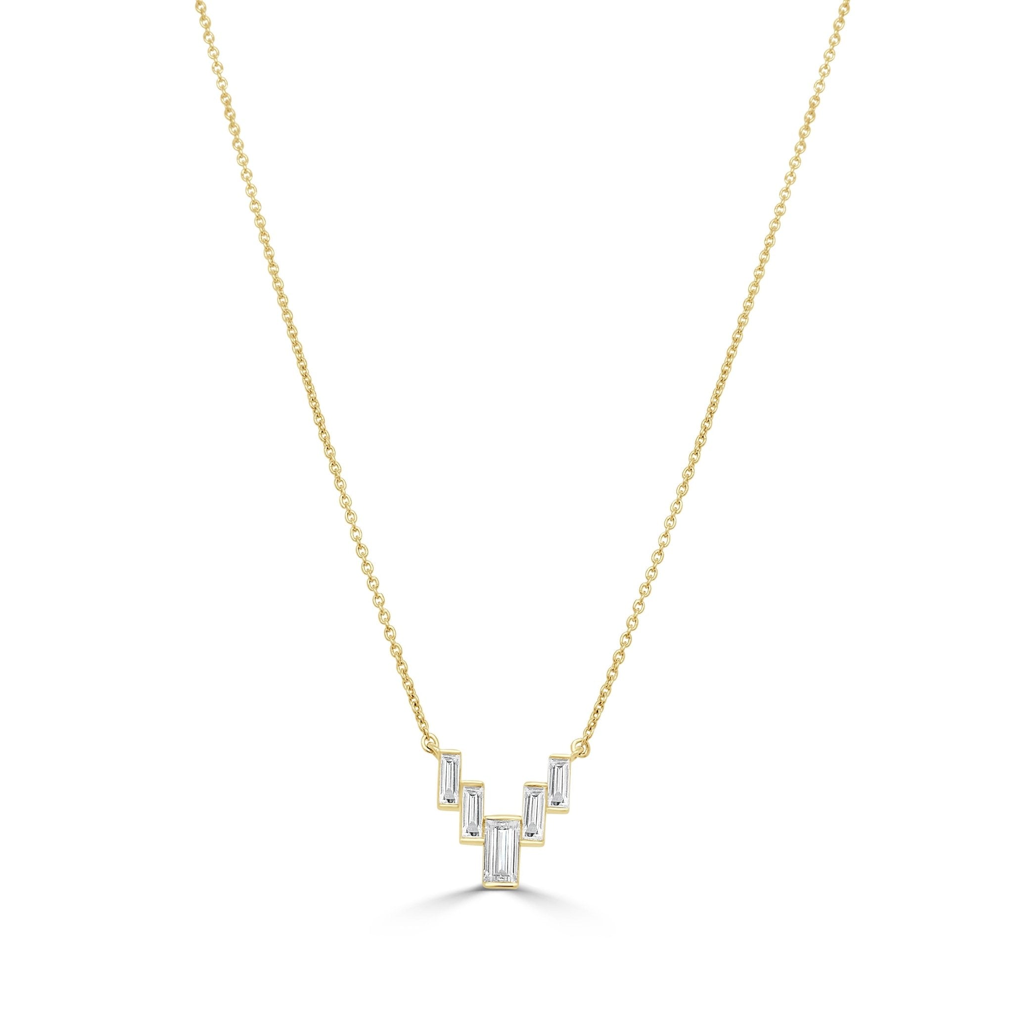 Baguette Diamond Necklace