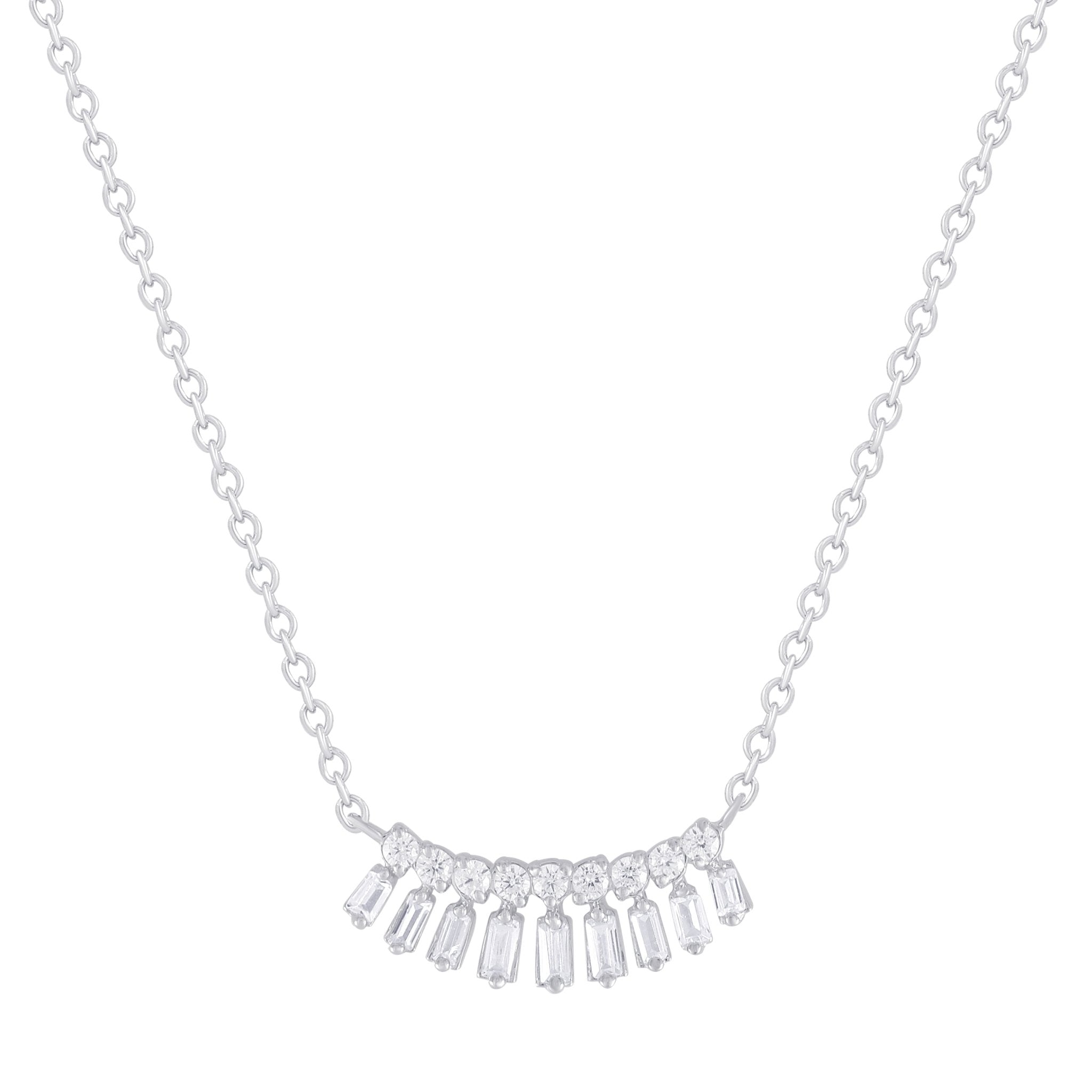 Baguette Diamond Necklace