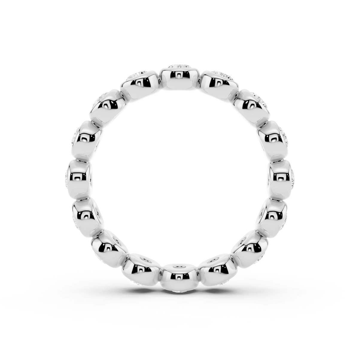 Bezel Bubble Lab-Grown Diamond Eternity Band