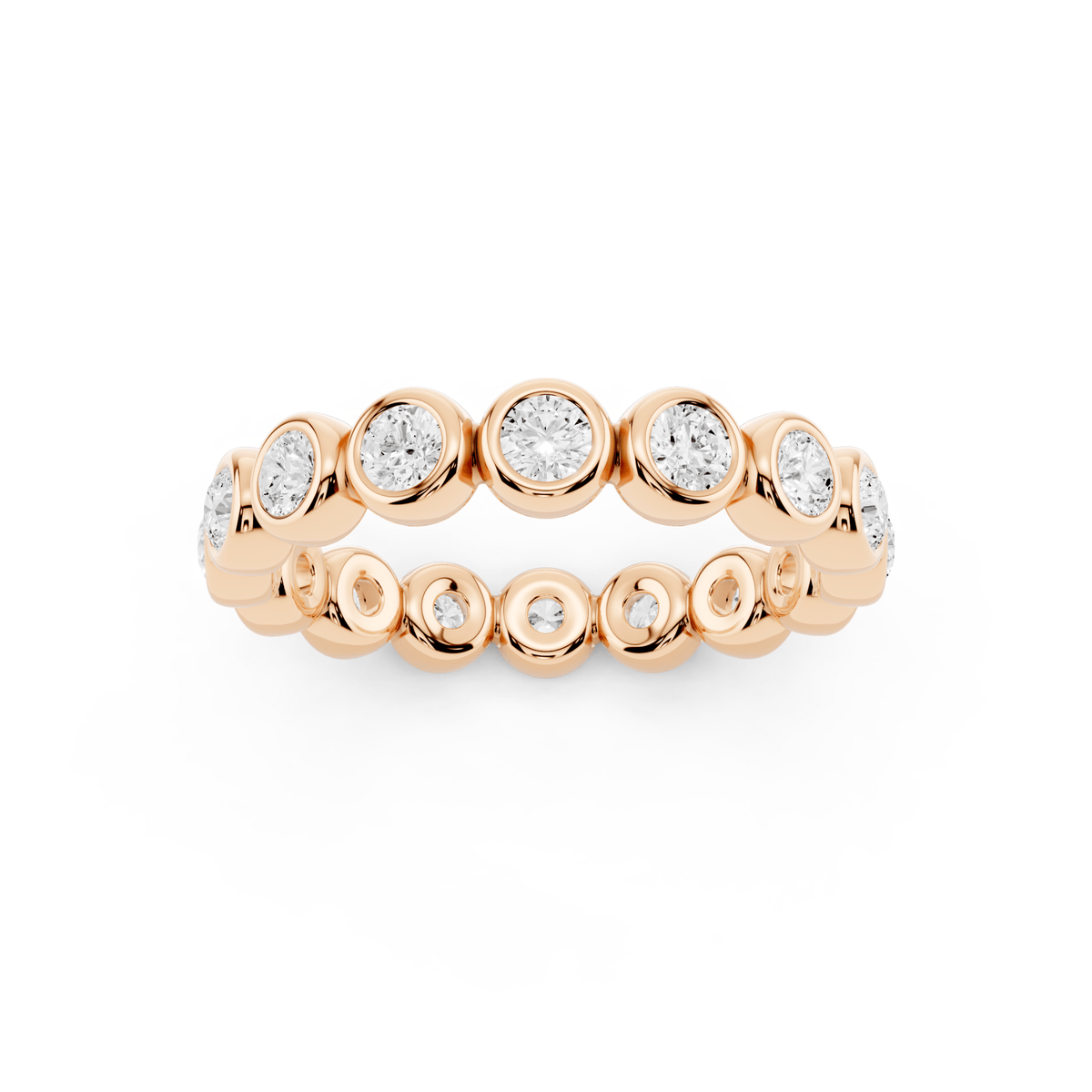 Bezel Bubble Lab-Grown Diamond Eternity Band