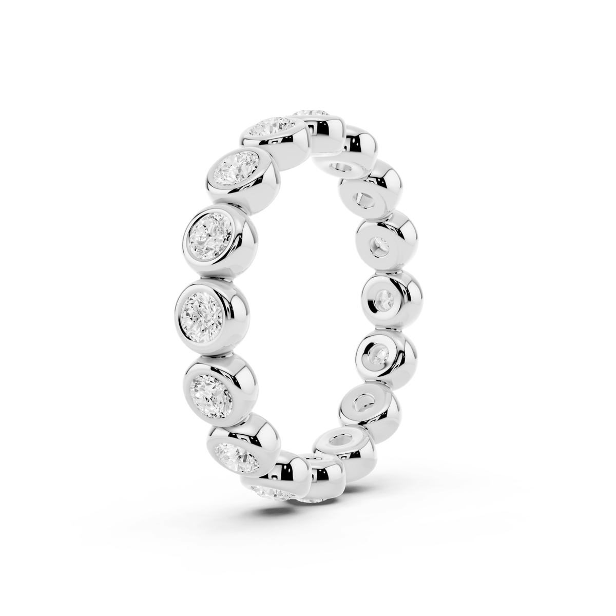 Bezel Bubble Lab-Grown Diamond Eternity Band