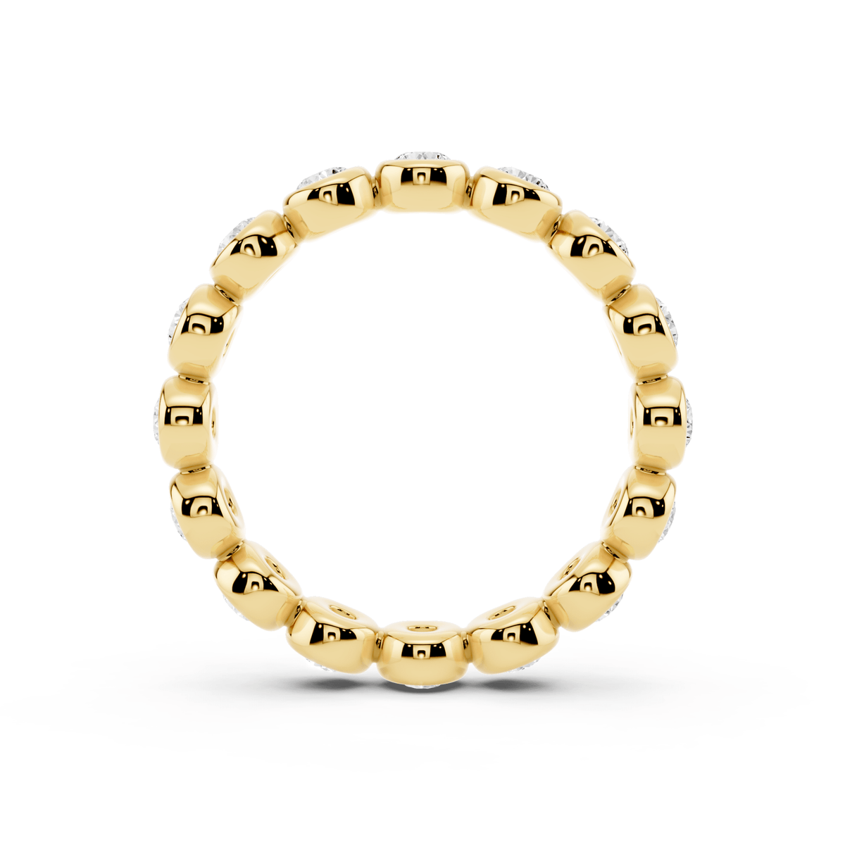 Bezel Bubble Lab-Grown Diamond Eternity Band