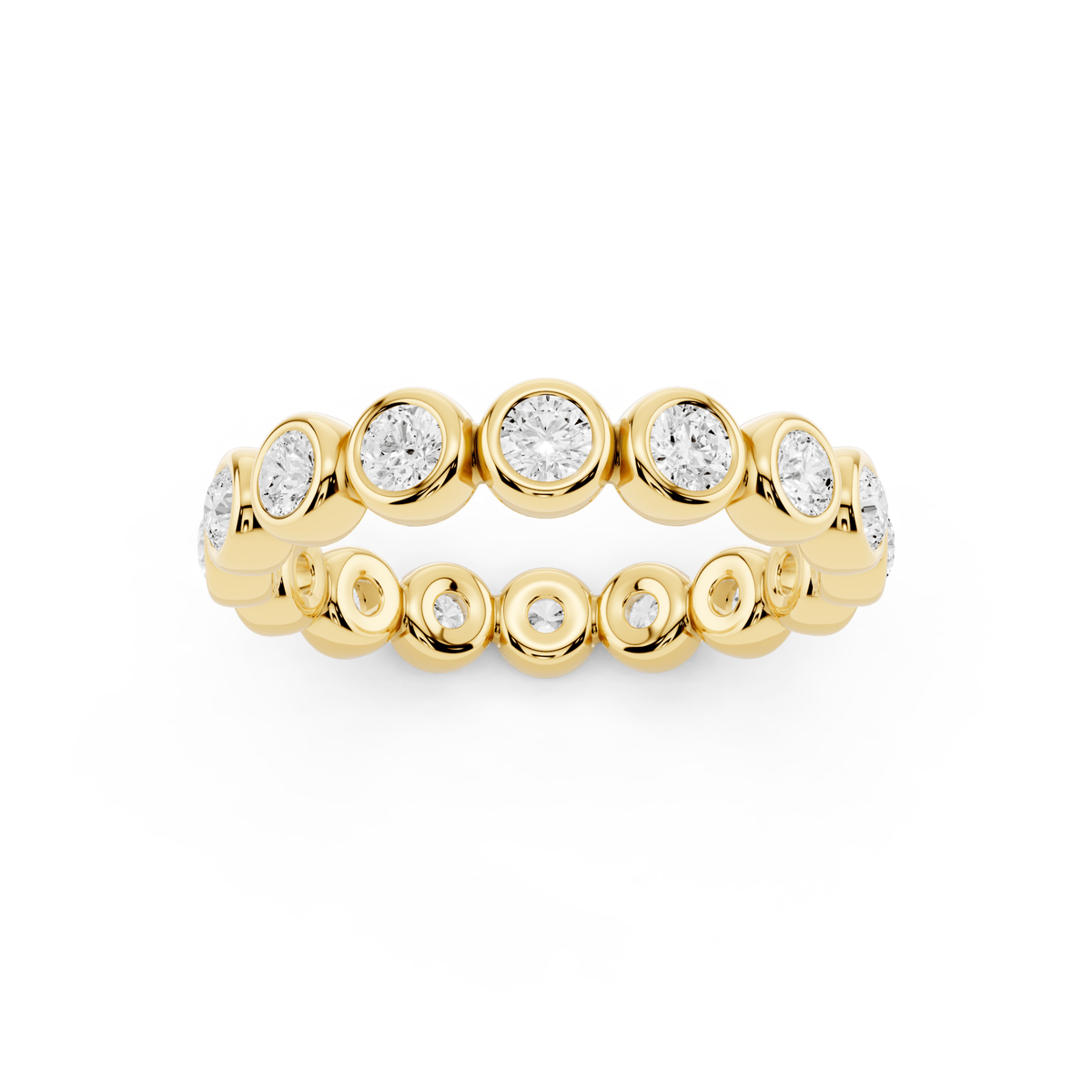 Bezel Bubble Lab-Grown Diamond Eternity Band