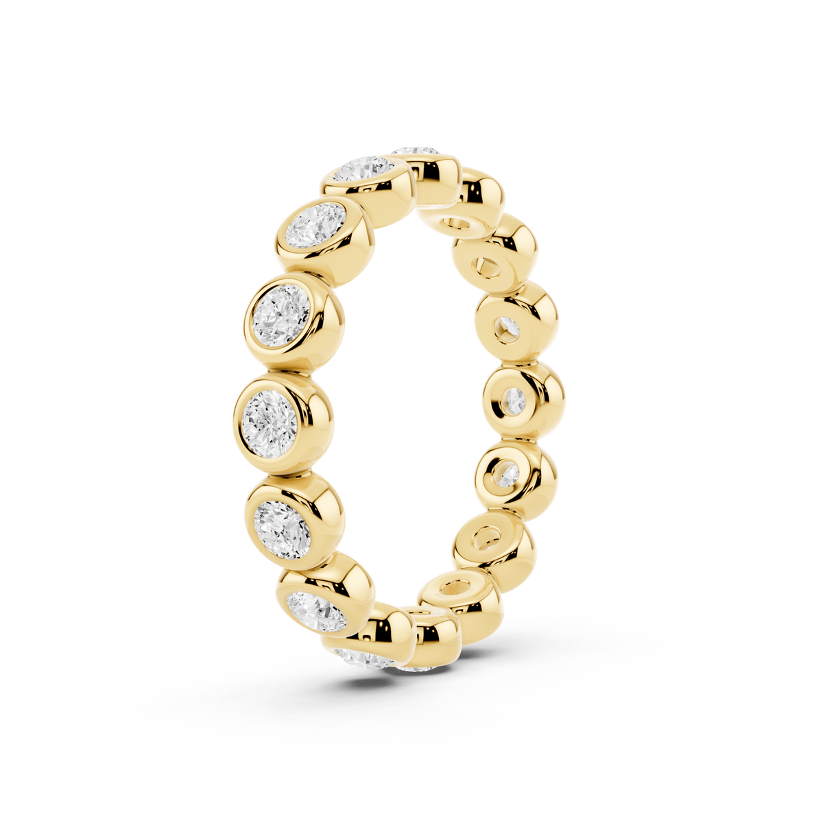 Bezel Bubble Lab-Grown Diamond Eternity Band