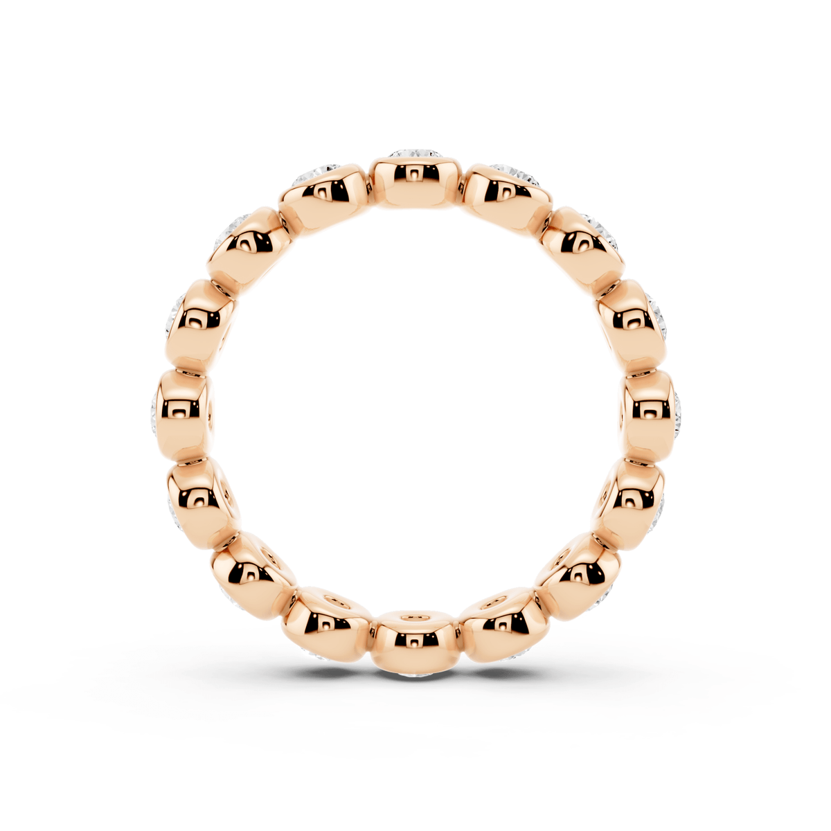 Bezel Bubble Lab-Grown Diamond Eternity Band