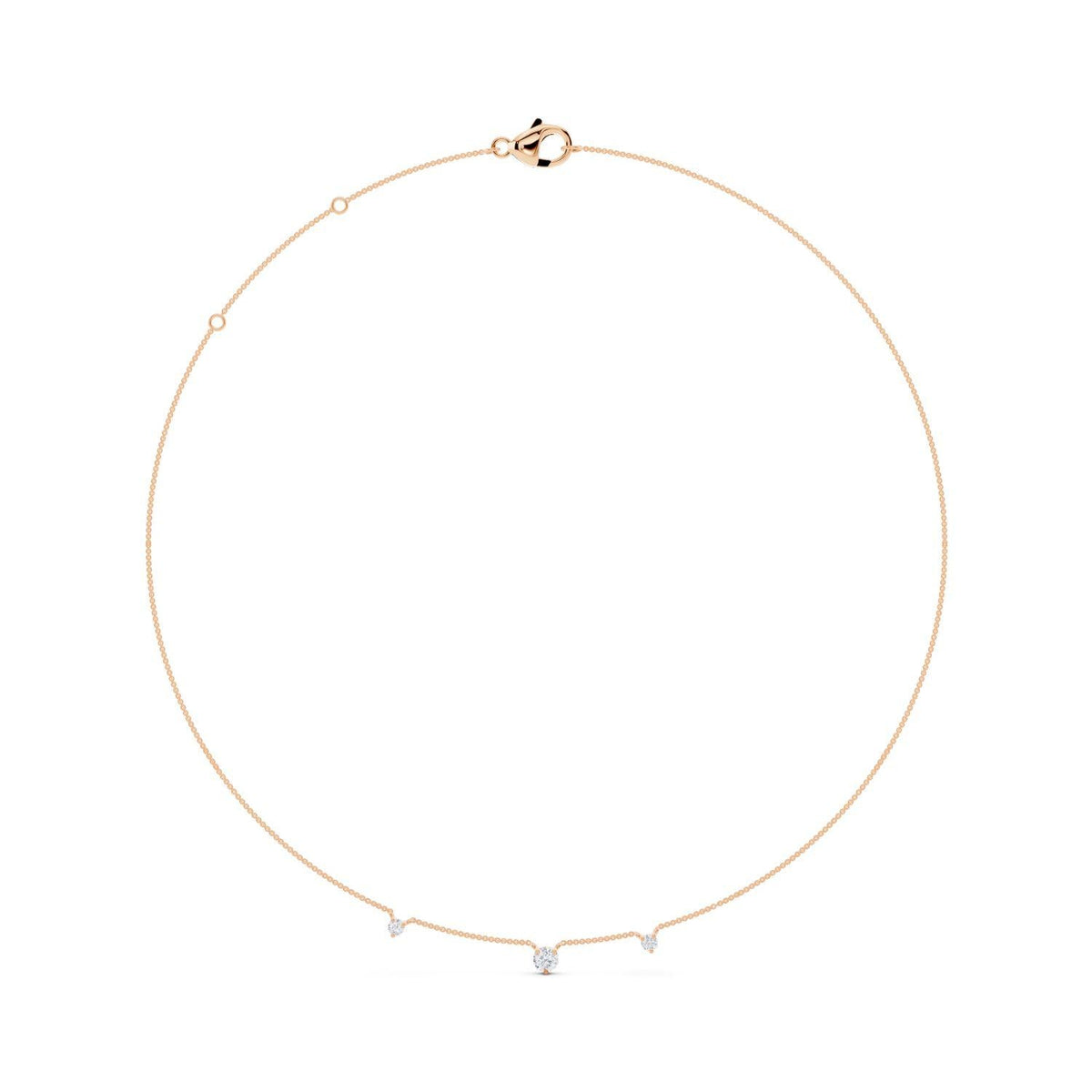 Dainty Diamond Droplet Necklace