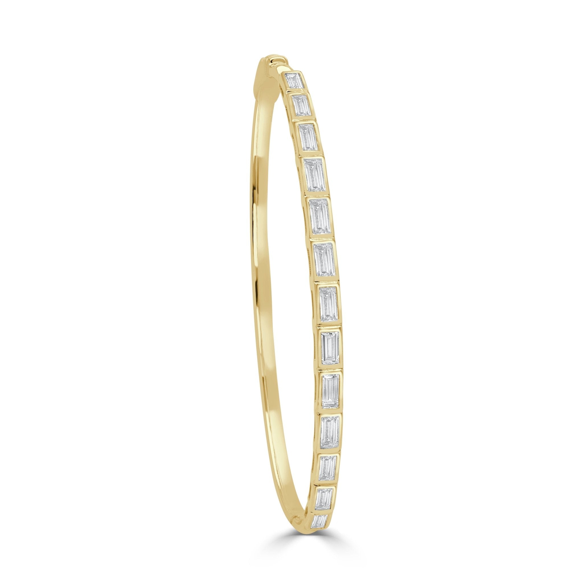 Diamond Baguette Bangle