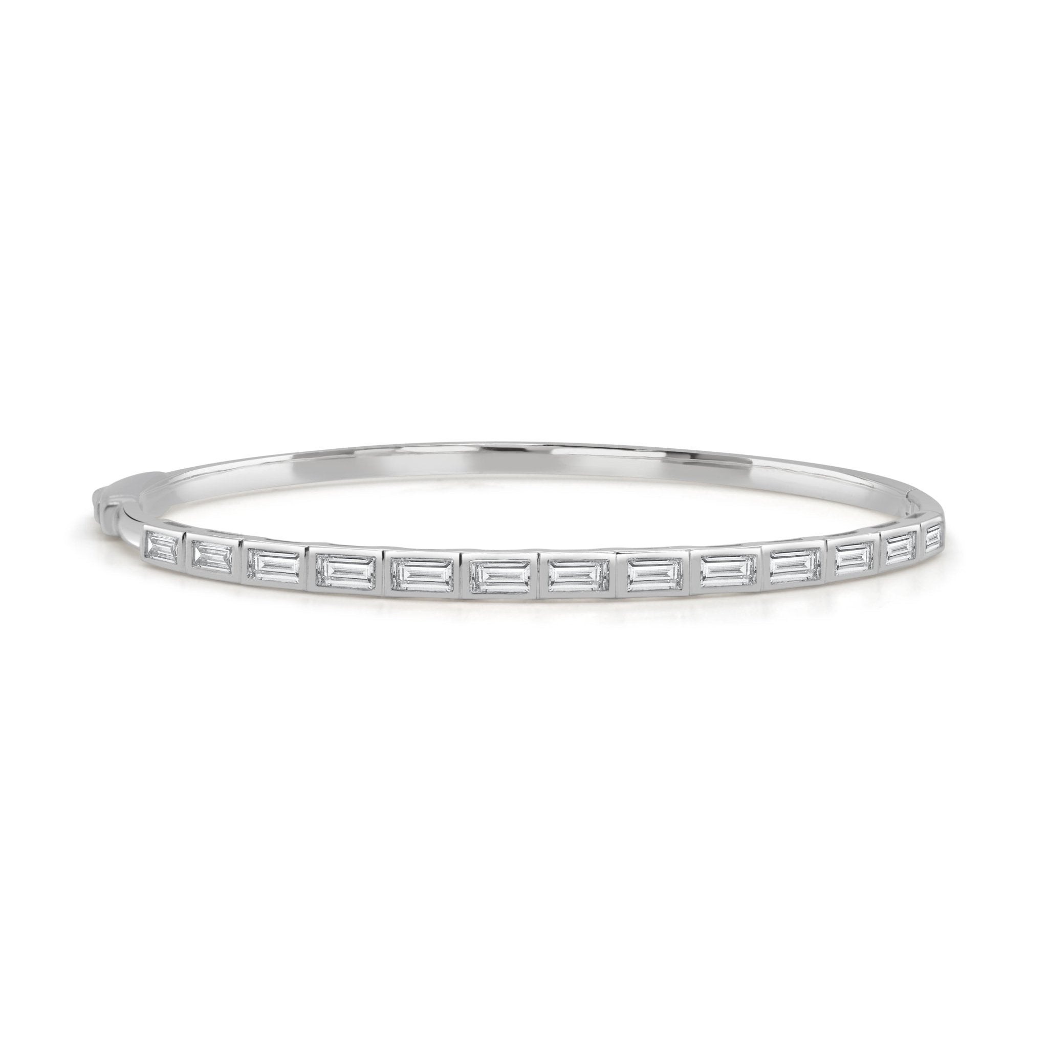 Diamond Baguette Bangle