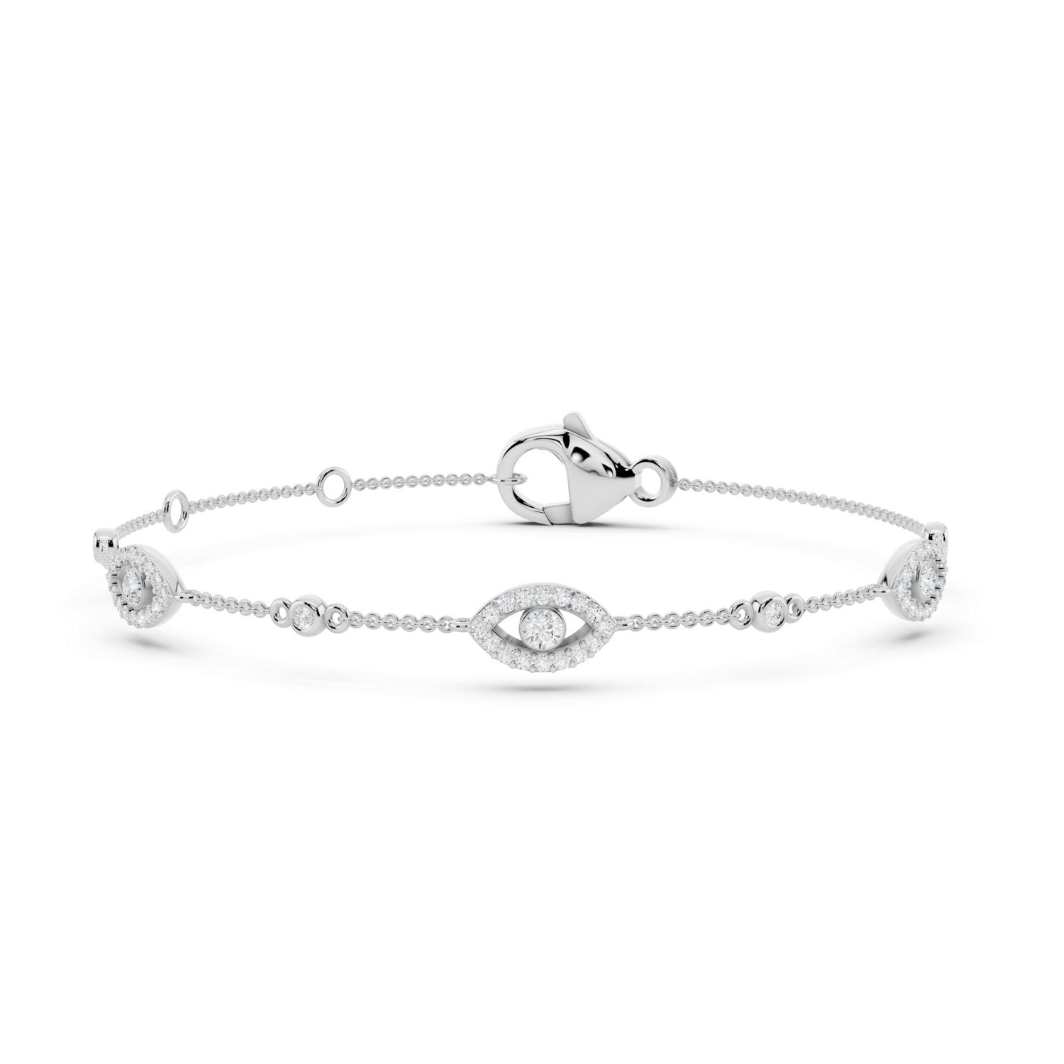 Diamond Evil of Protection Bracelet