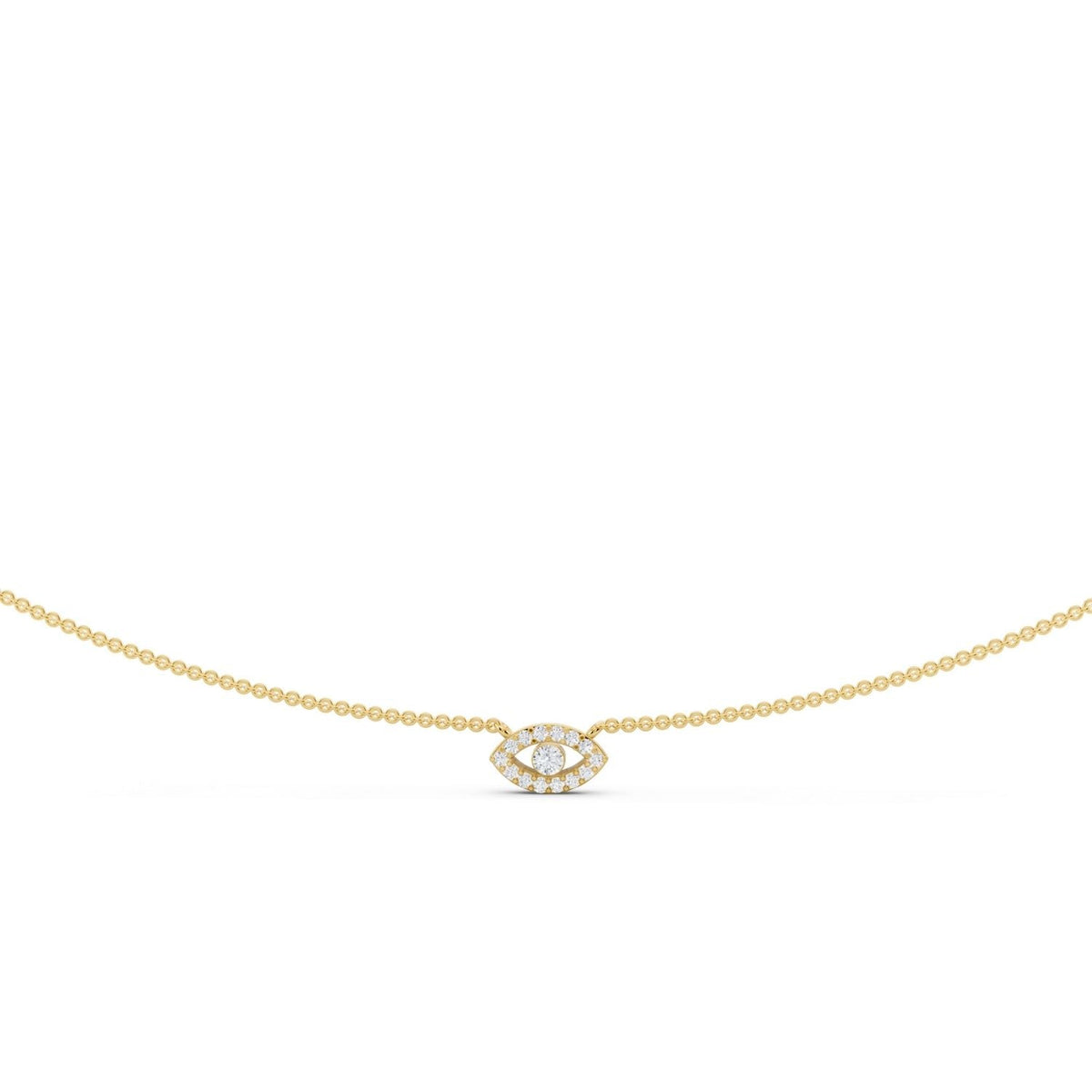Diamond Eye of Protection Necklace