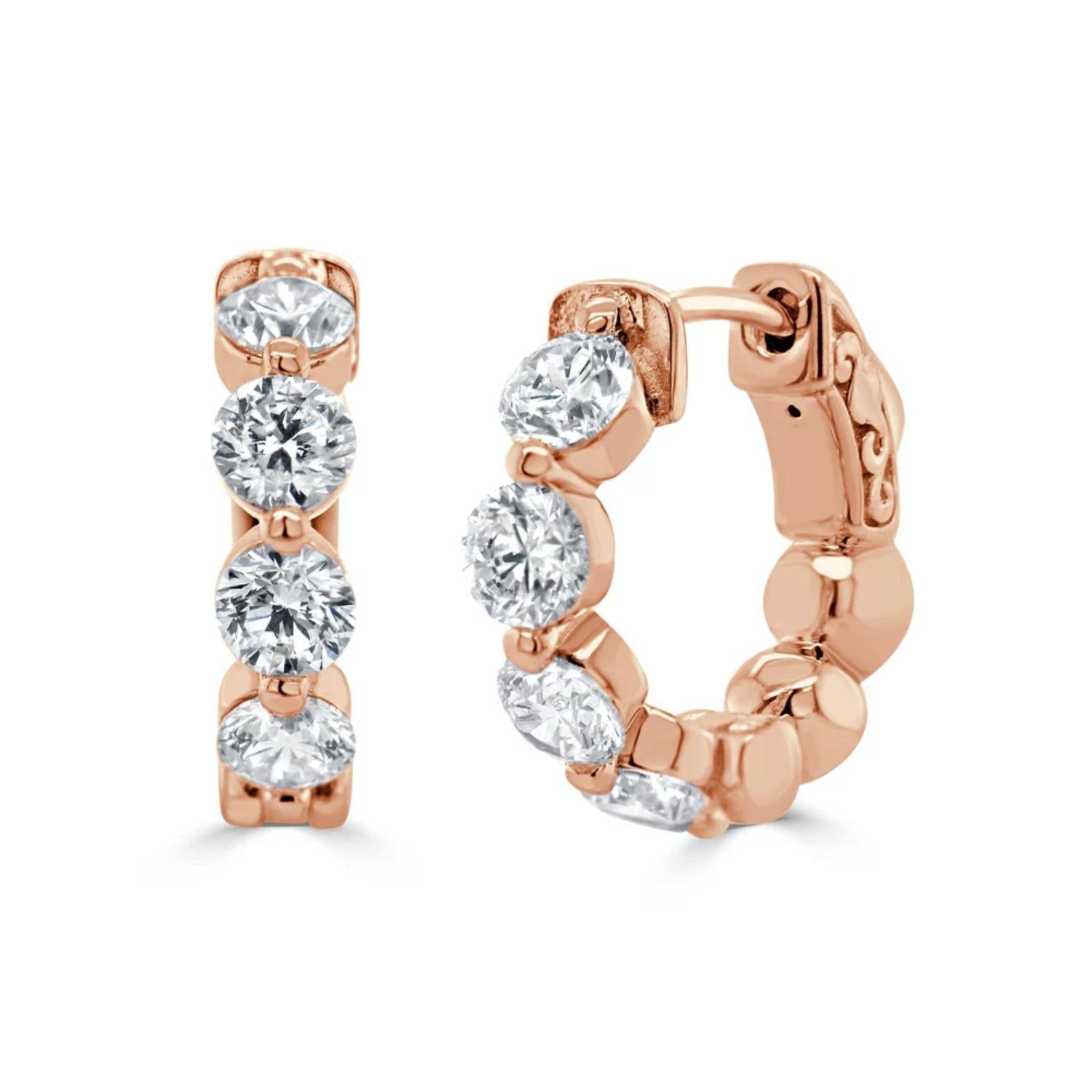 Diamond Hoop Earrings