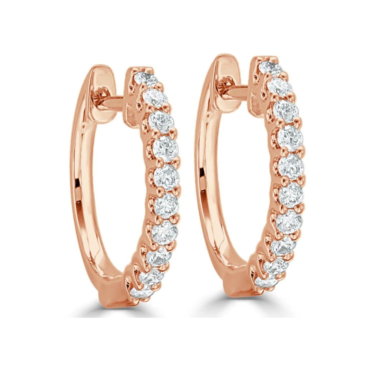 Diamond Huggie Earrings