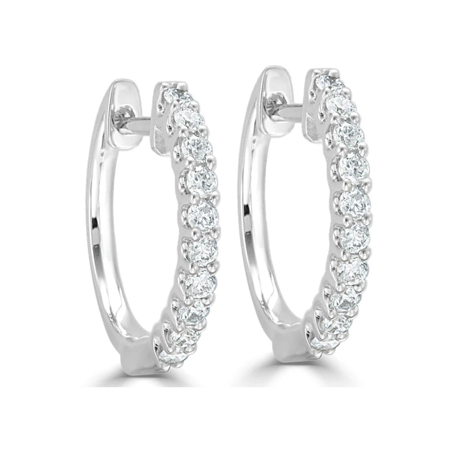 Diamond Huggie Earrings