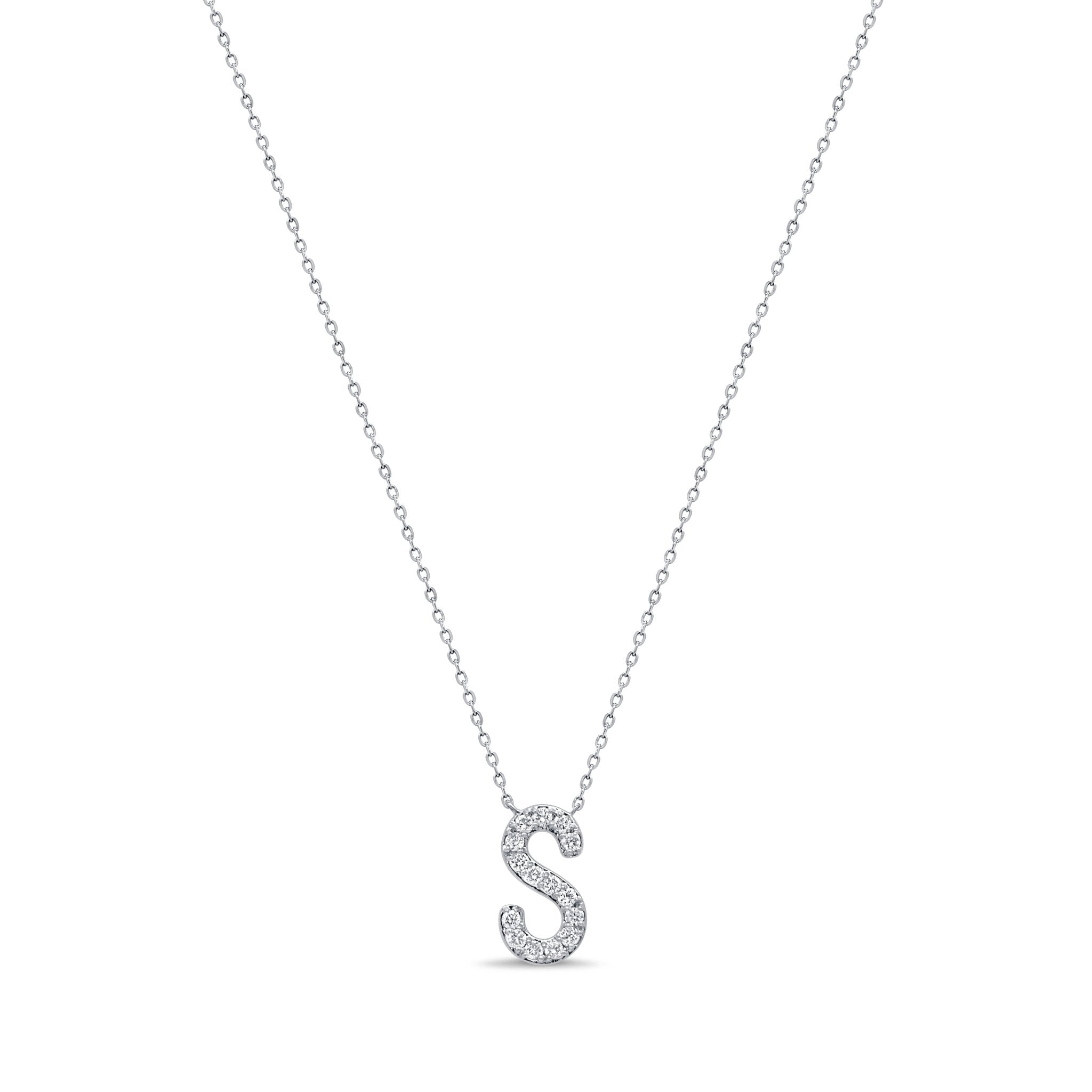 Diamond Initial Necklace
