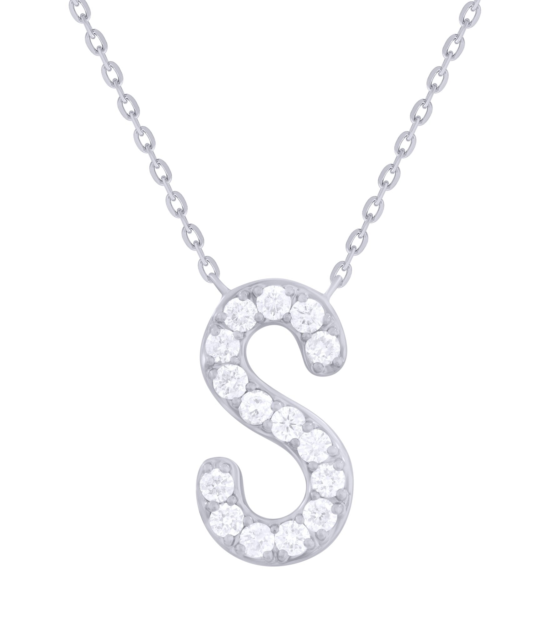 Diamond Initial Necklace