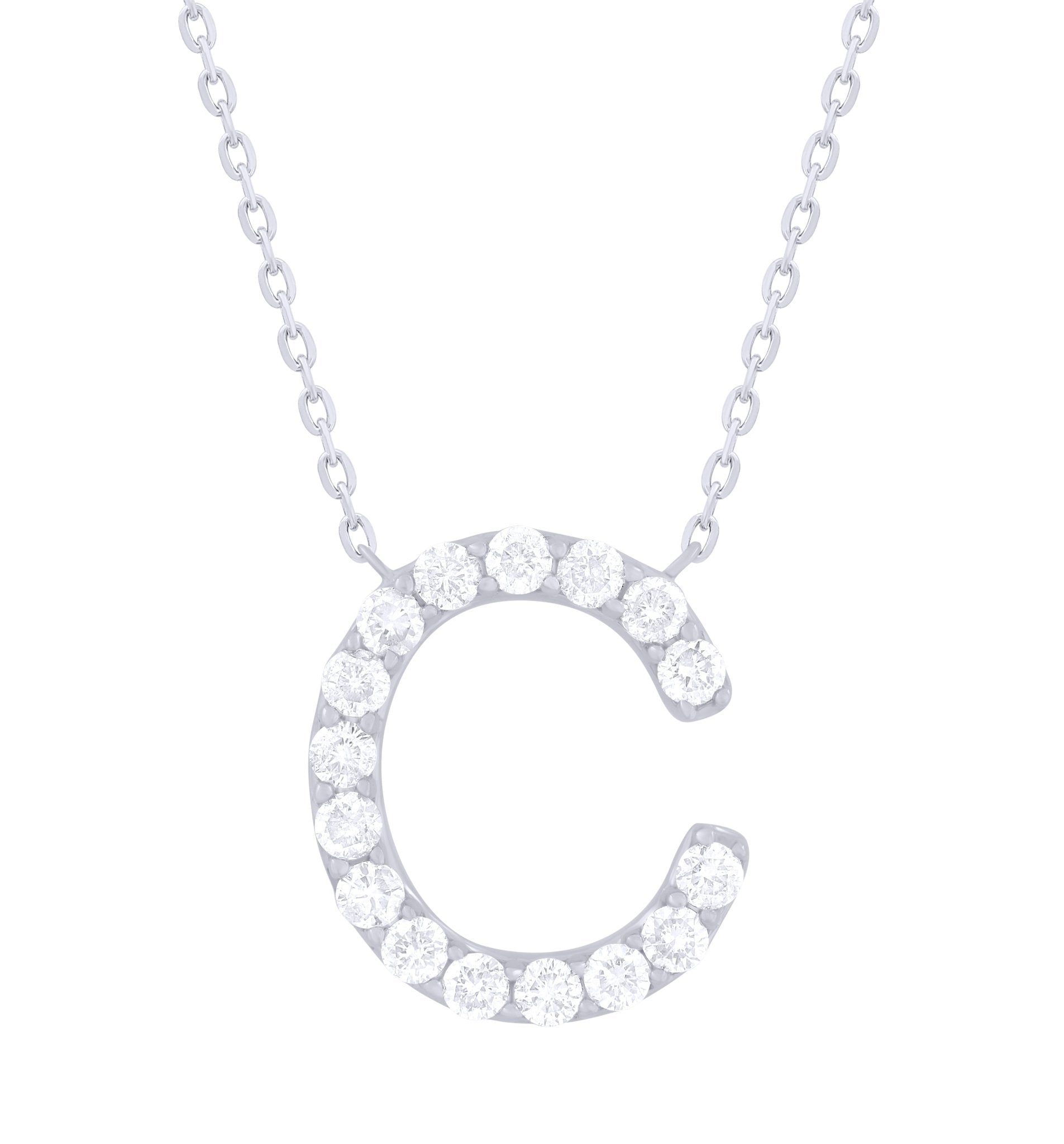 Diamond Initial Necklace
