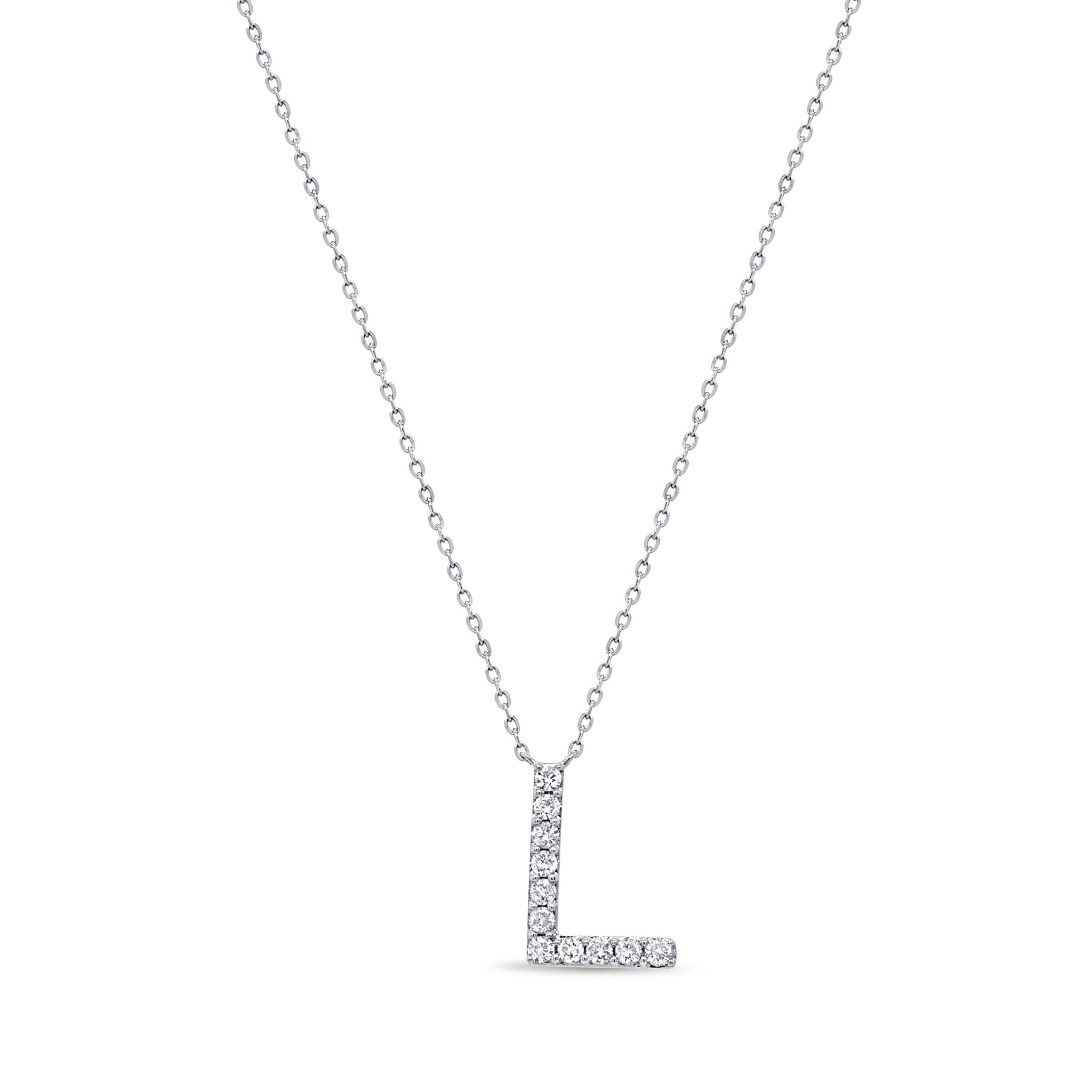 Diamond Initial Necklace
