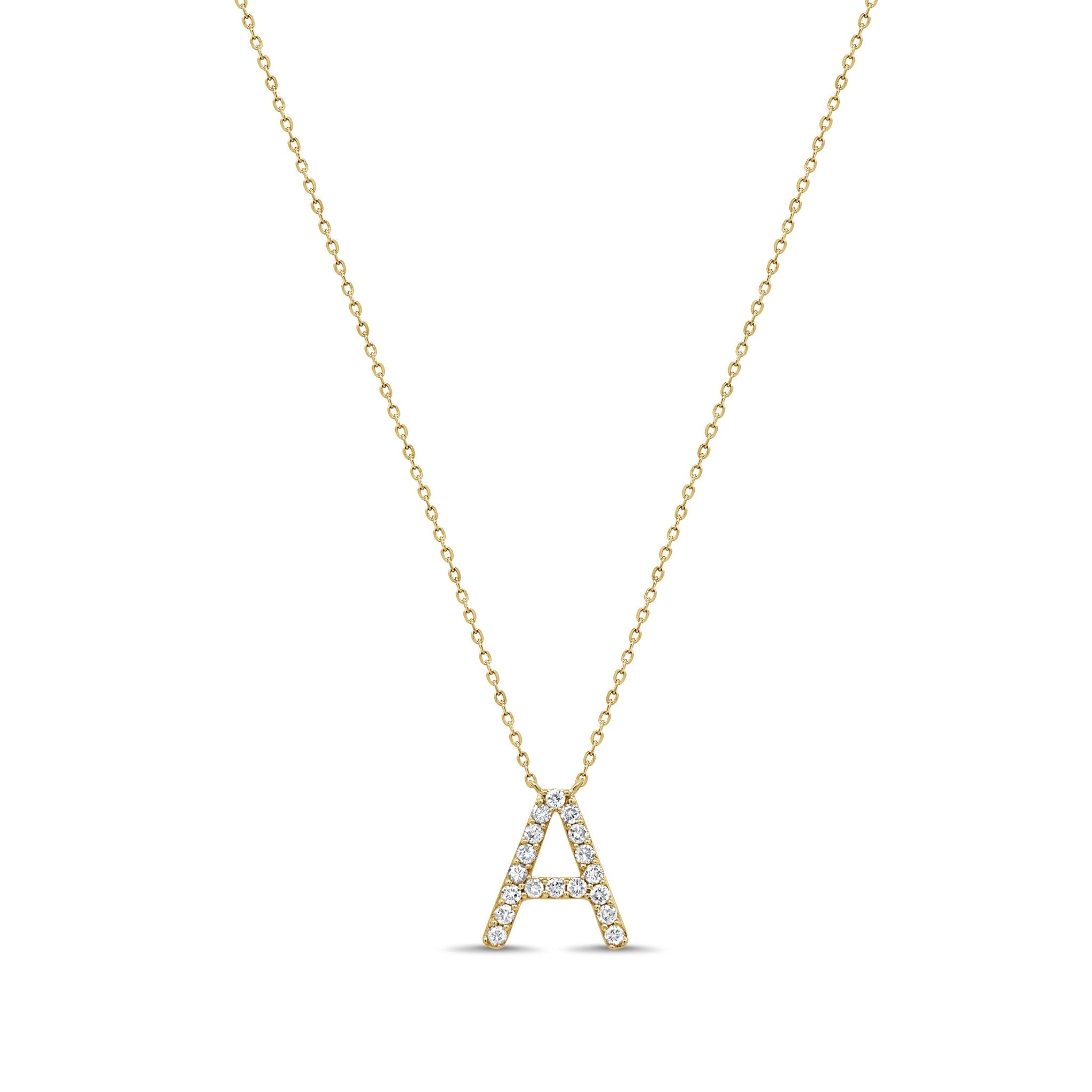 Diamond Initial Necklace