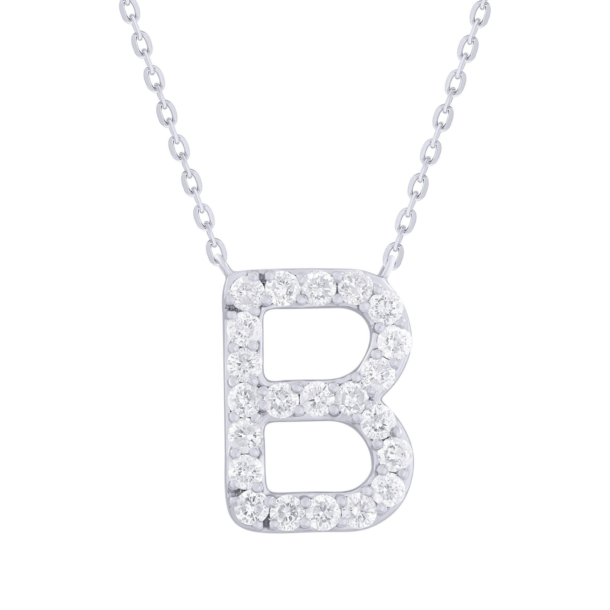 Diamond Initial Necklace