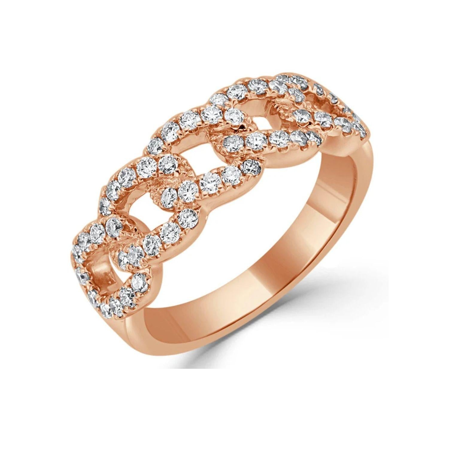 Diamond Link Ring