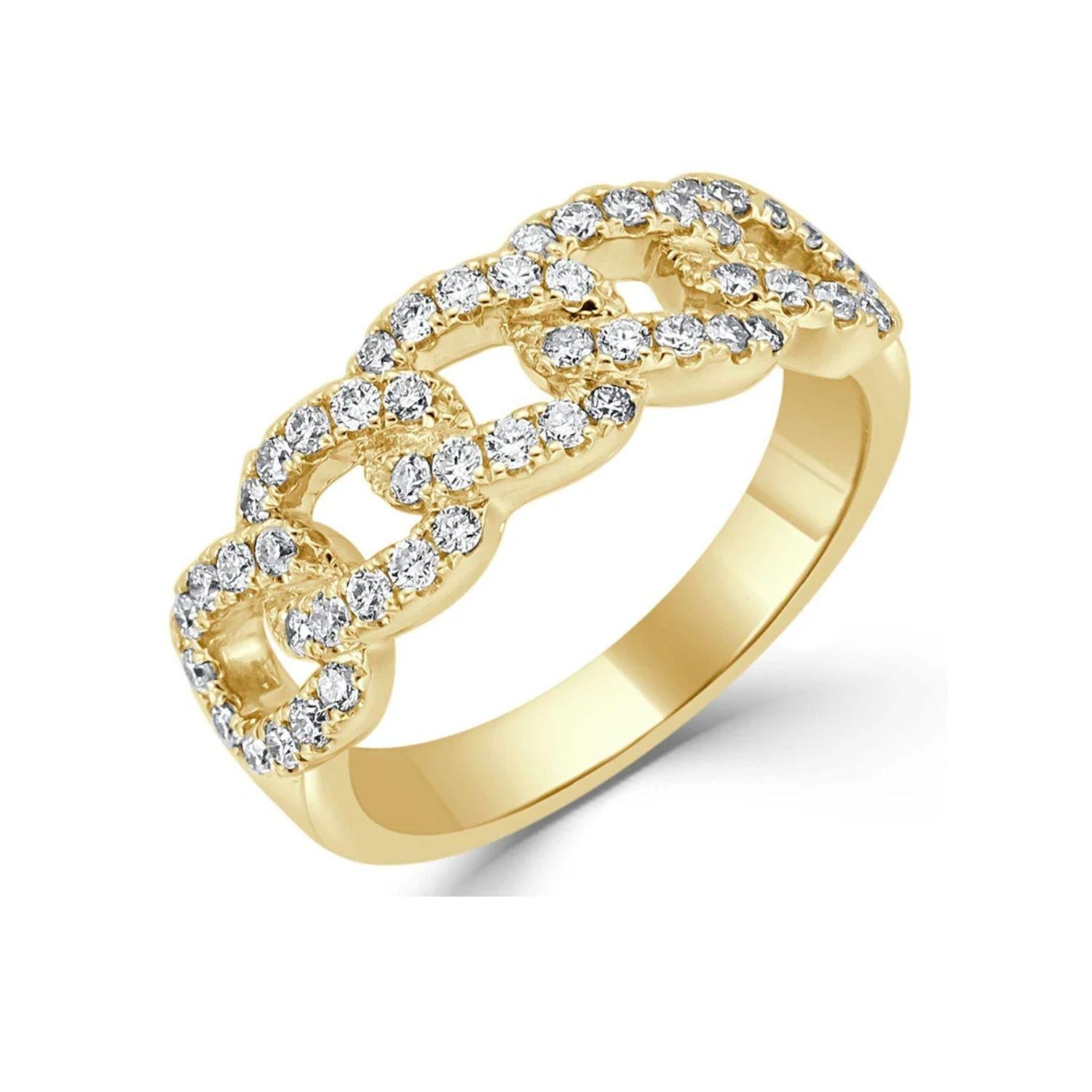 Diamond Link Ring