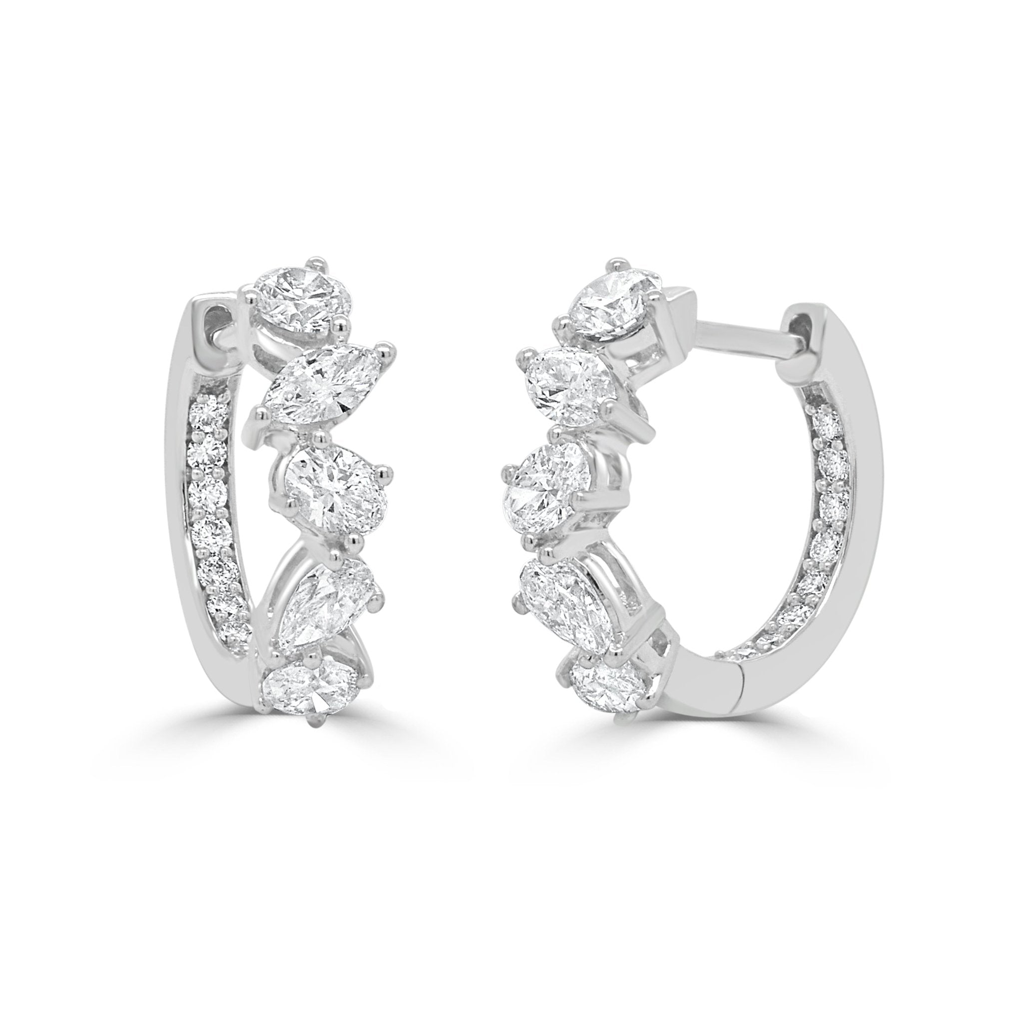 Diamond Mixed - Shape Hoop