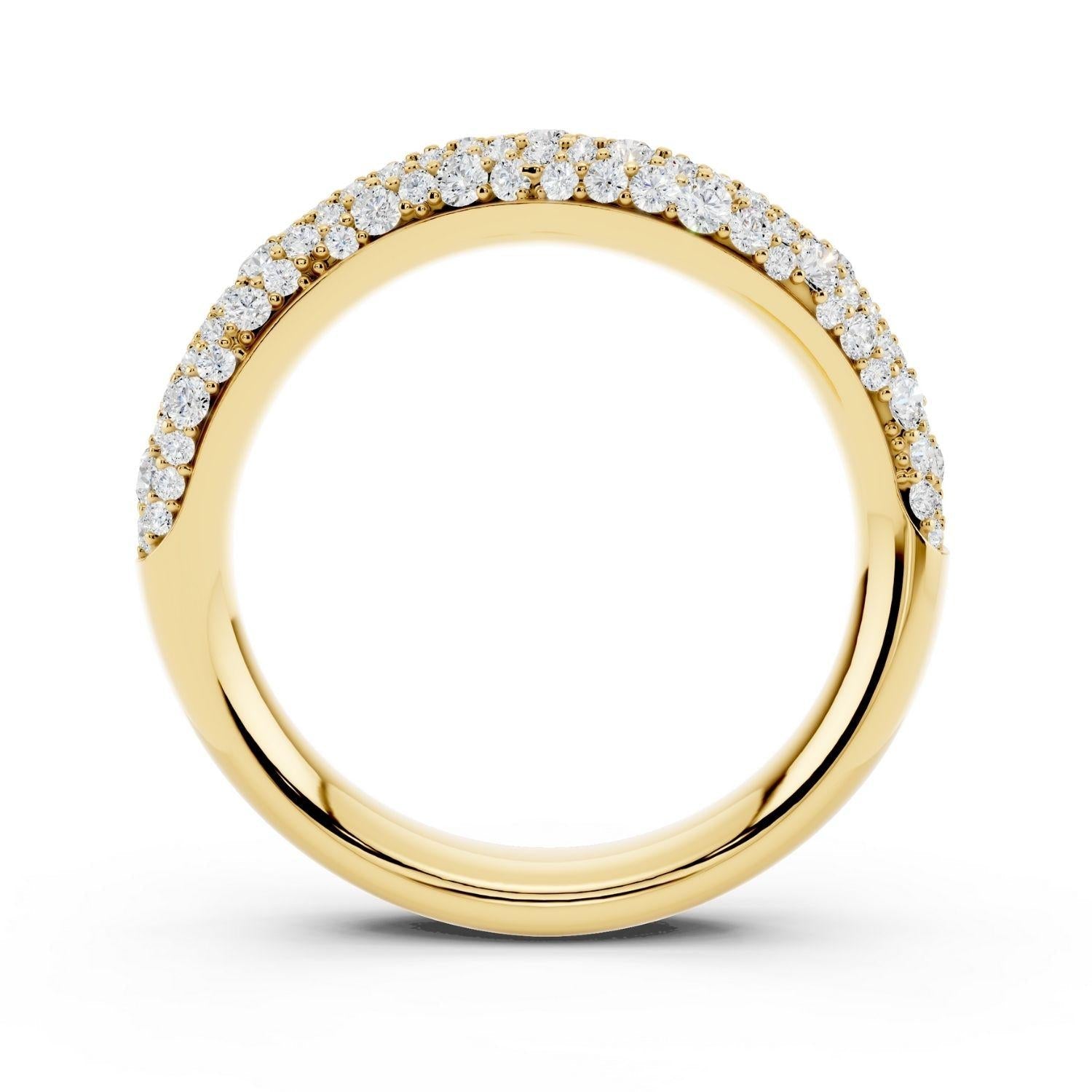 Diamond Pavé Wave Band