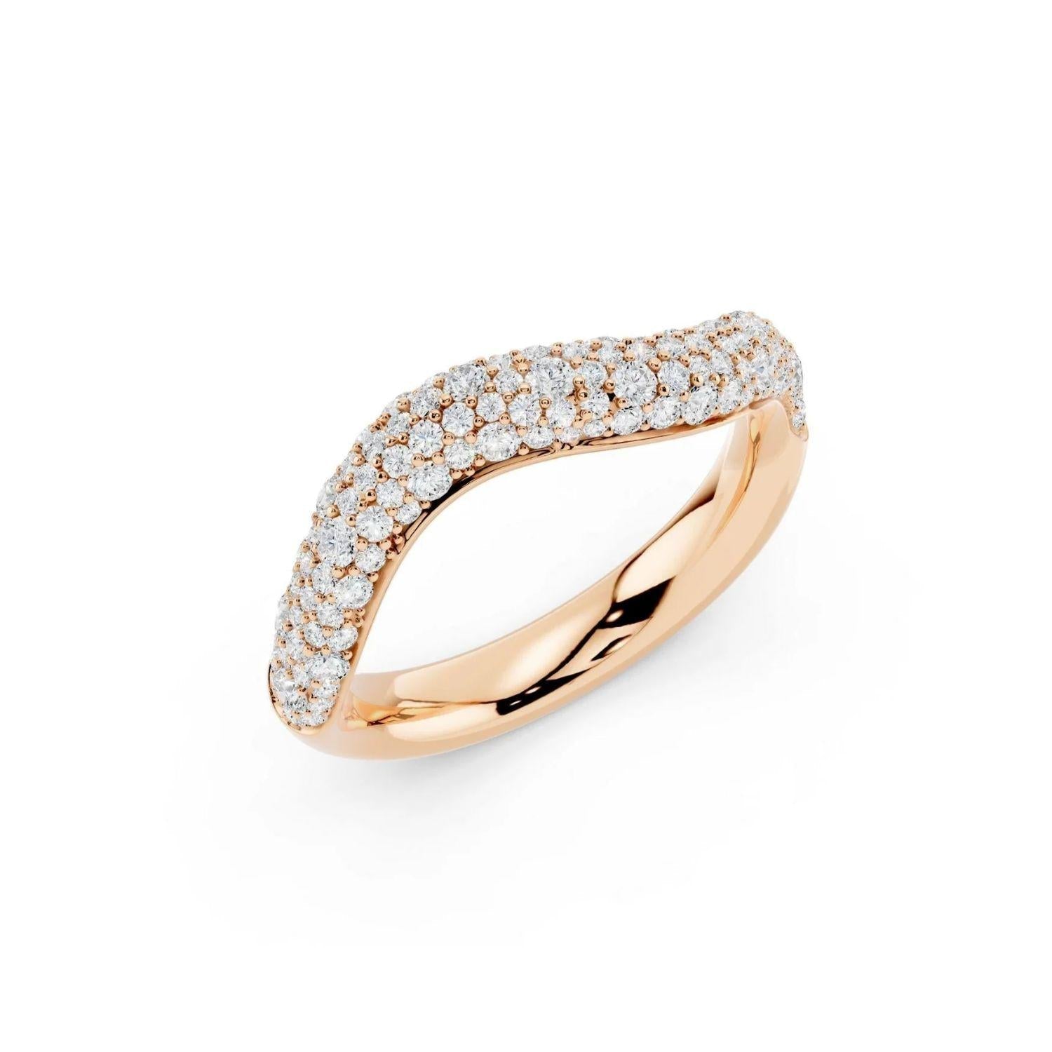 Diamond Pavé Wave Band