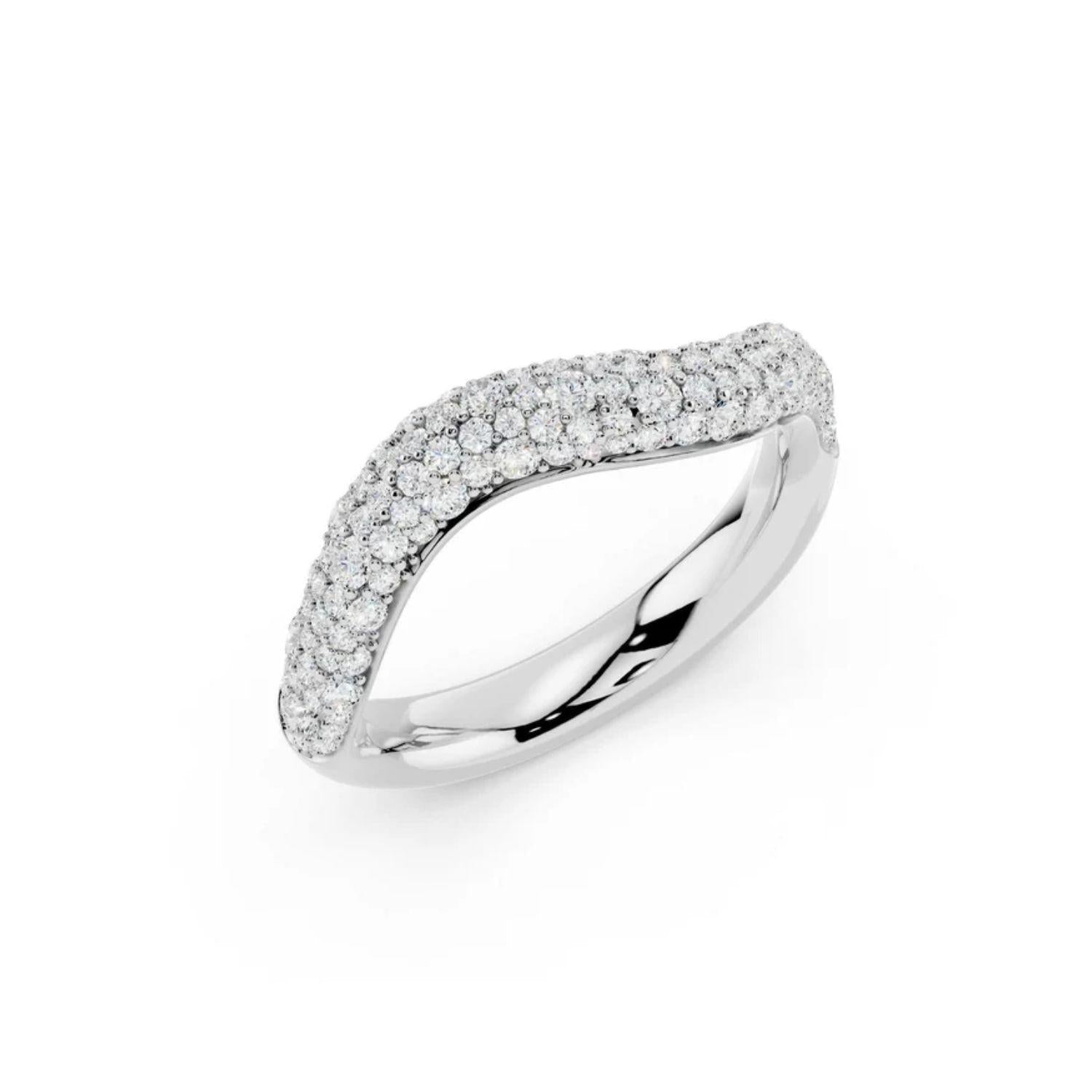 Diamond Pavé Wave Band