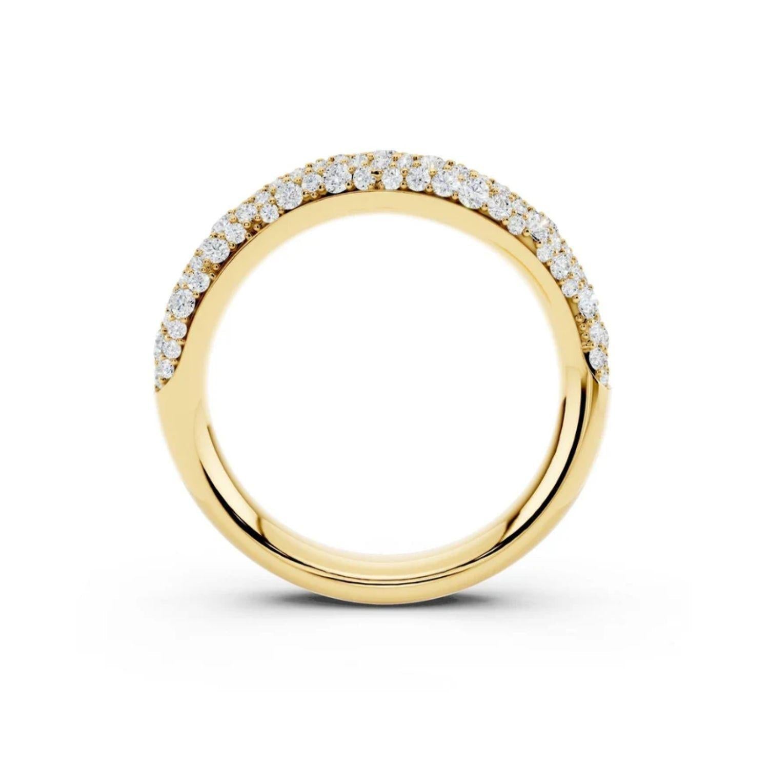 Diamond Pavé Wave Band