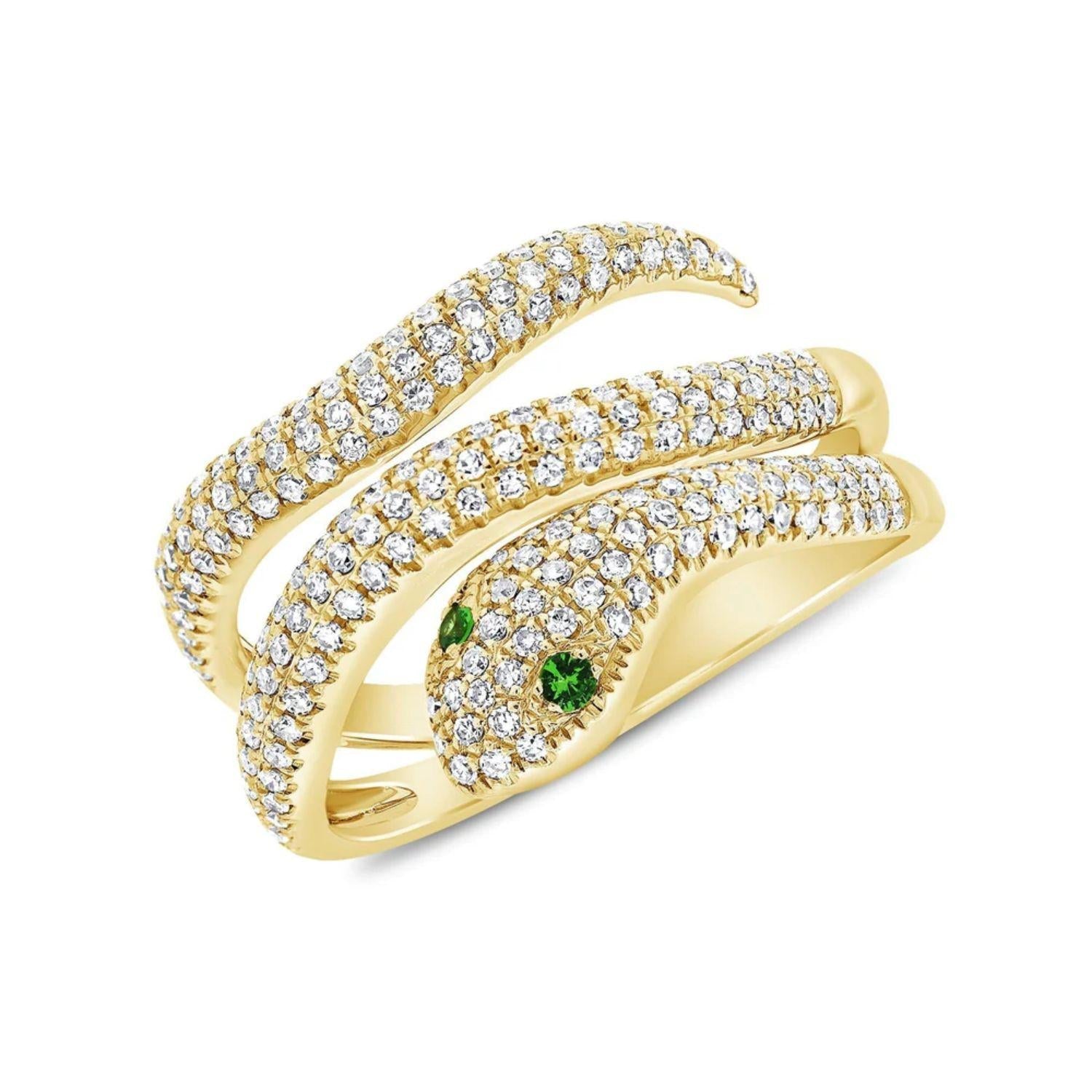 Diamond Snake Ring