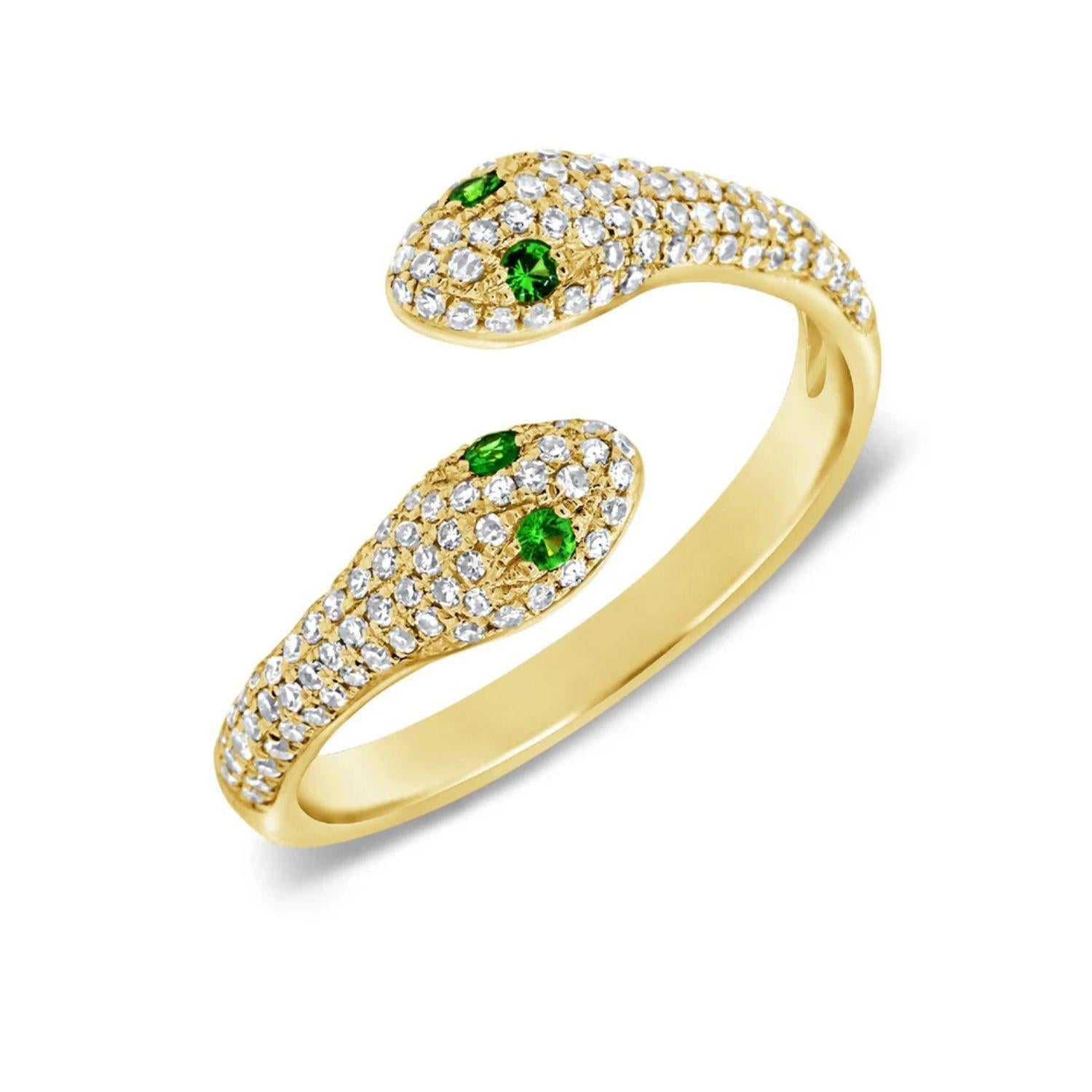 Diamond Snake Ring