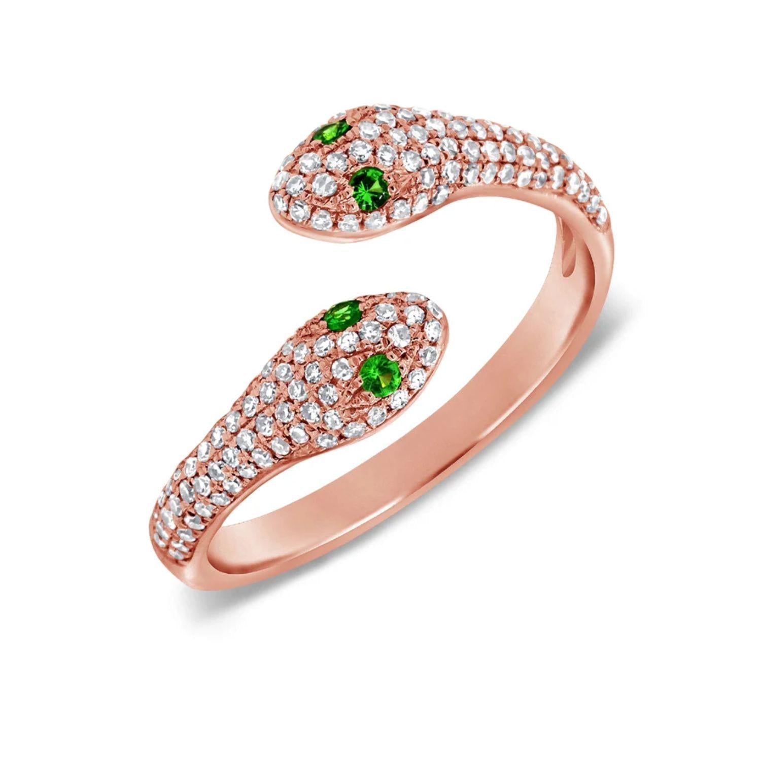 Diamond Snake Ring