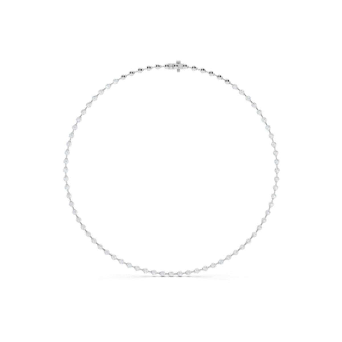 Diamond Station Tennis Necklace