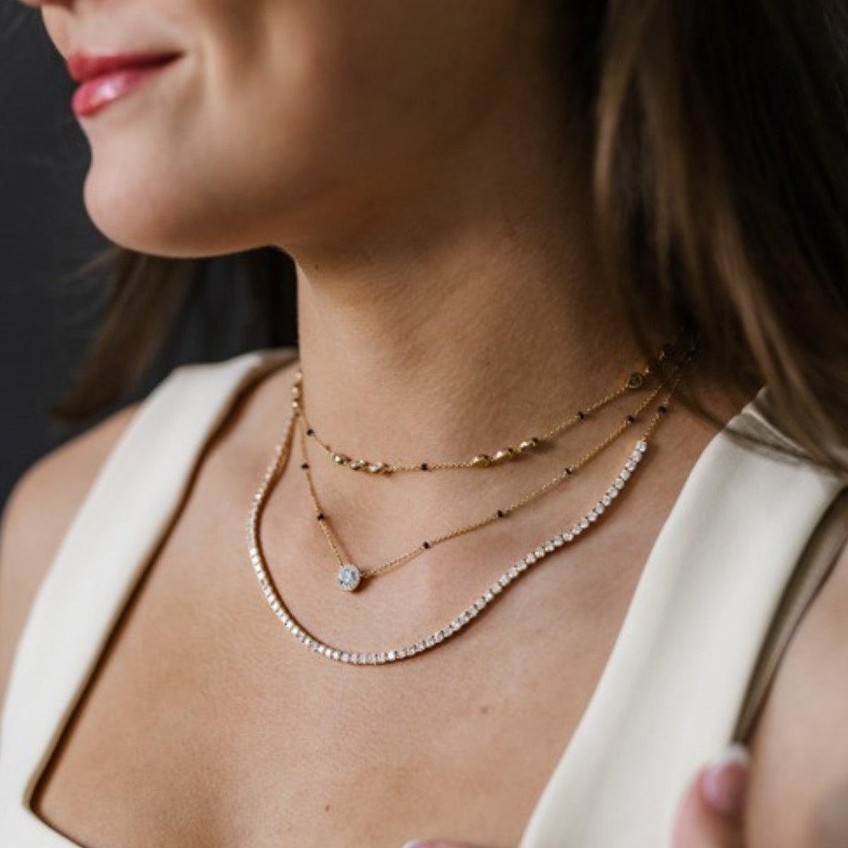 Diamond Tennis Mangalsutra