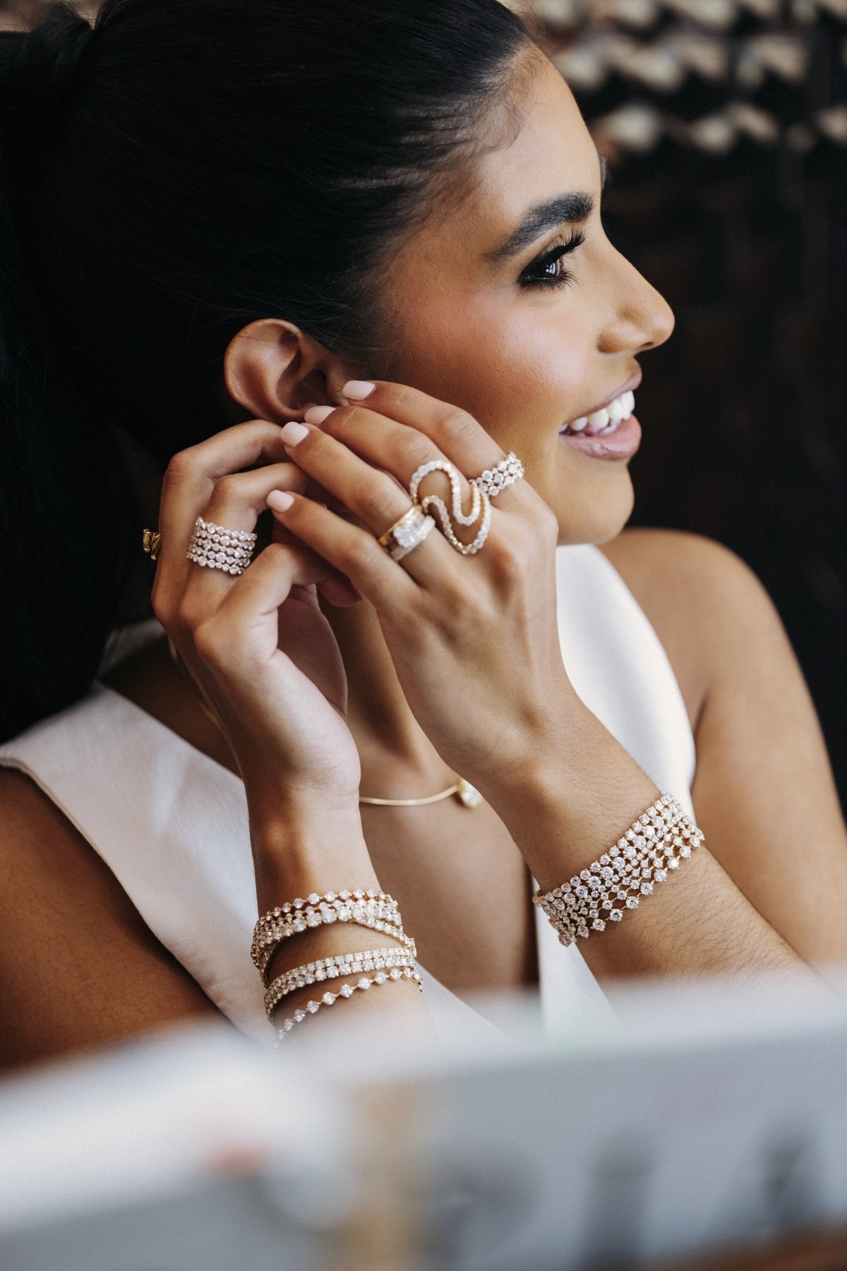 Double Loop Lab-Grown Diamond Ring