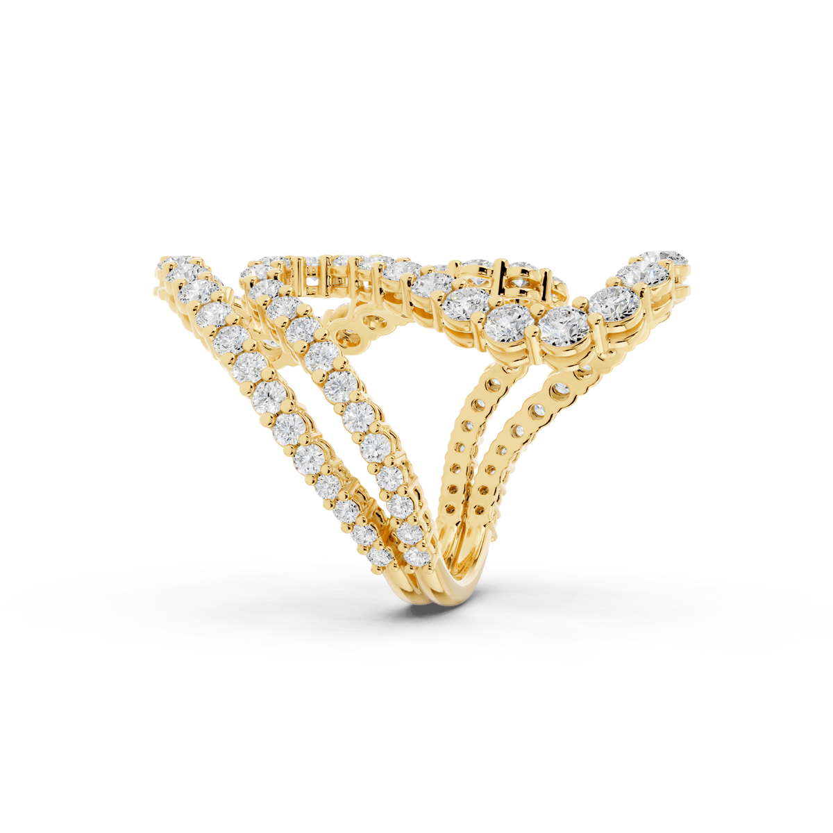 Double Loop Lab-Grown Diamond Ring