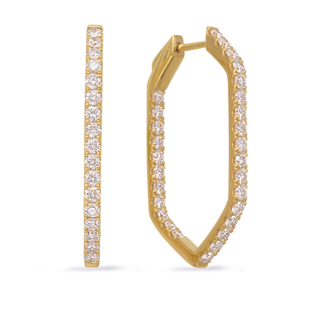 Mini Luxe Edge Hoop Earrings