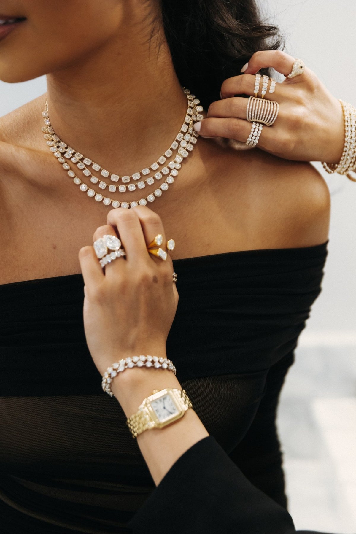 Eleven-Row Pavé Lab-Grown Diamond Ring