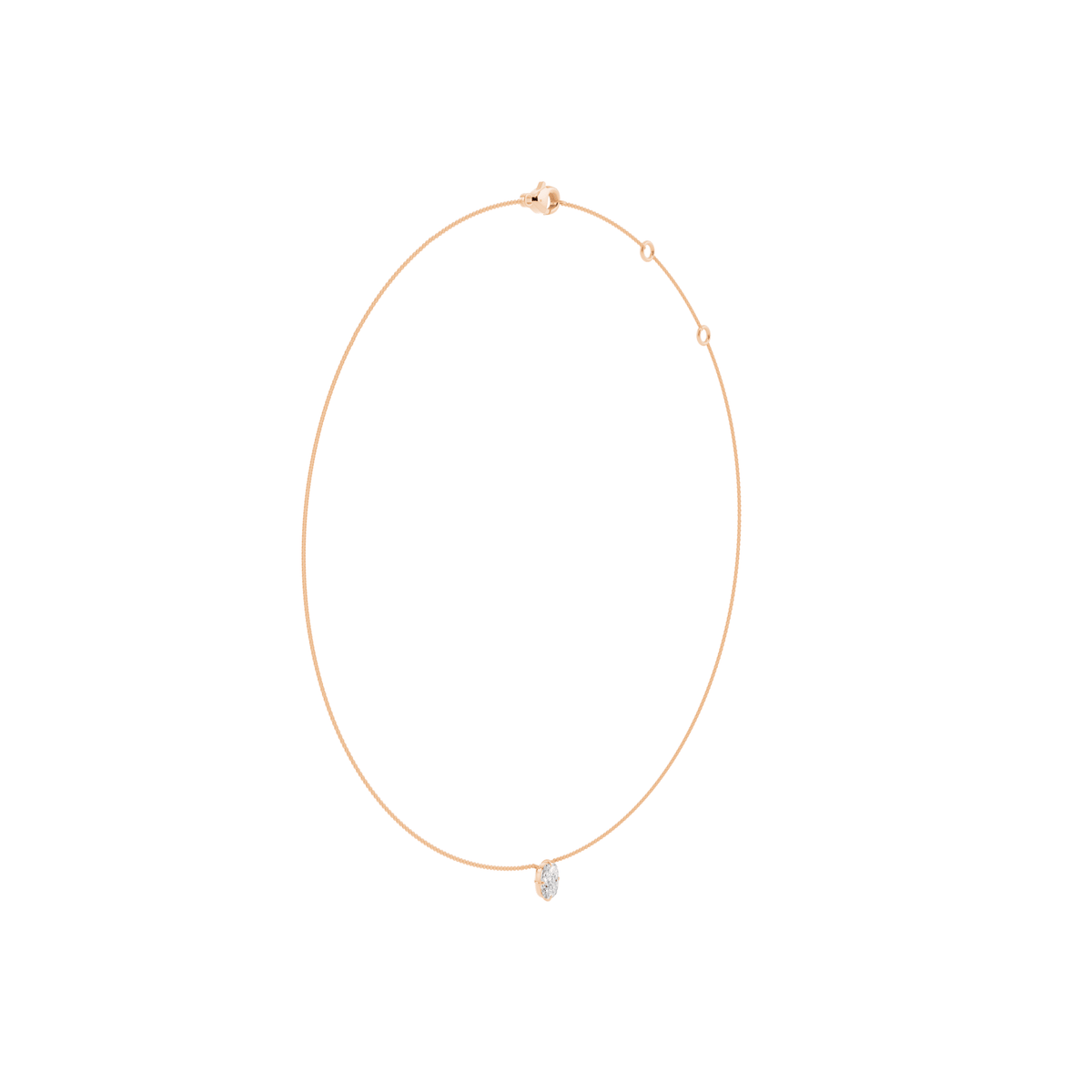 Elongated Cushion Lab-Grown Diamond Necklace