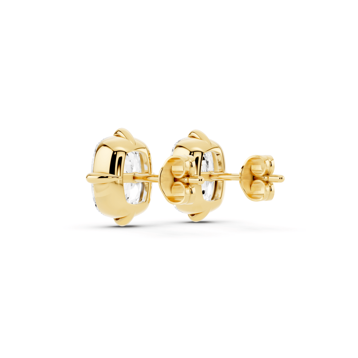 Elongated Cushion Lab-Grown Diamond Stud Earrings