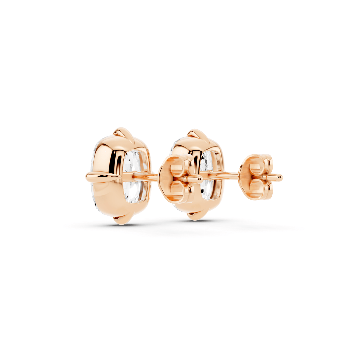 Elongated Cushion Lab-Grown Diamond Stud Earrings