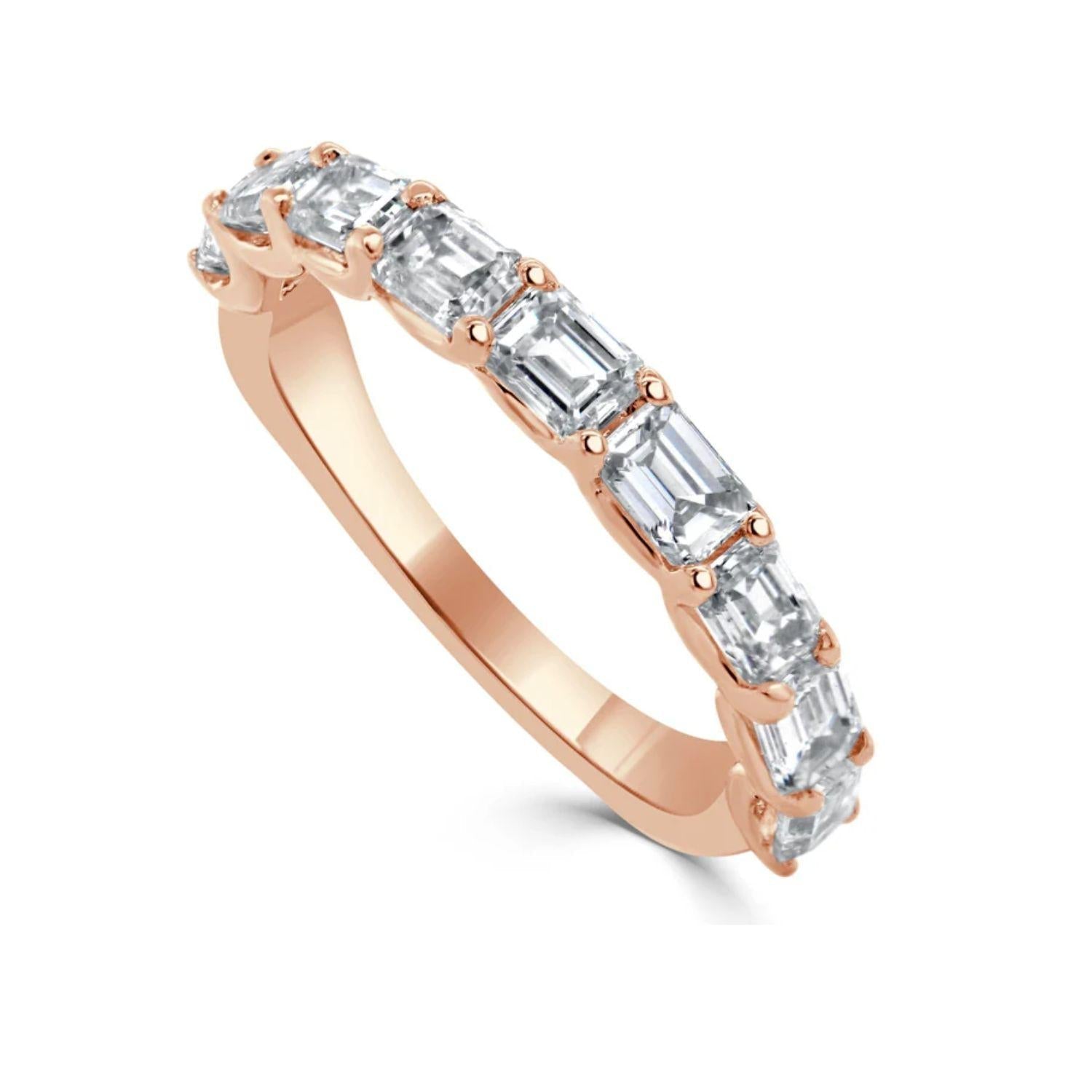 Emerald - Cut Oval Diamond Ring